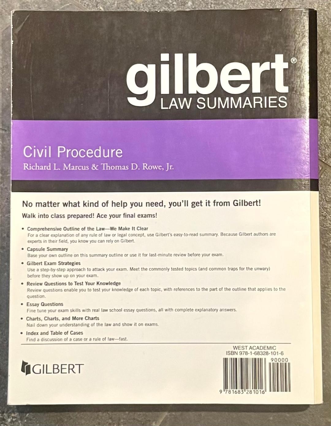 Gilbert Law Summaries On Civil Procedure 18th Edition