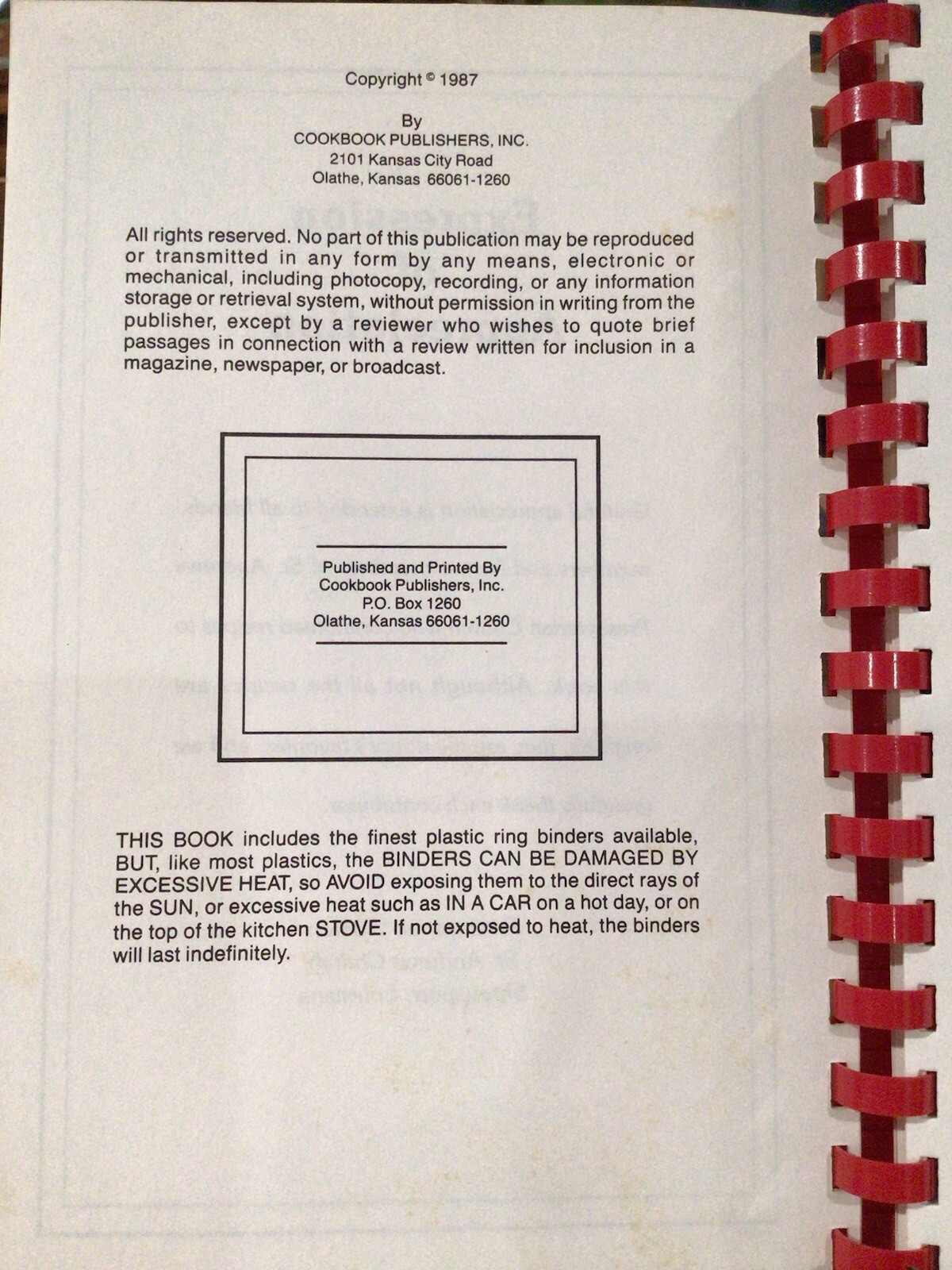 Our Favorite Recipes St Andrew’s Church Shreveport, Louisiana Cookbook 105 Pages