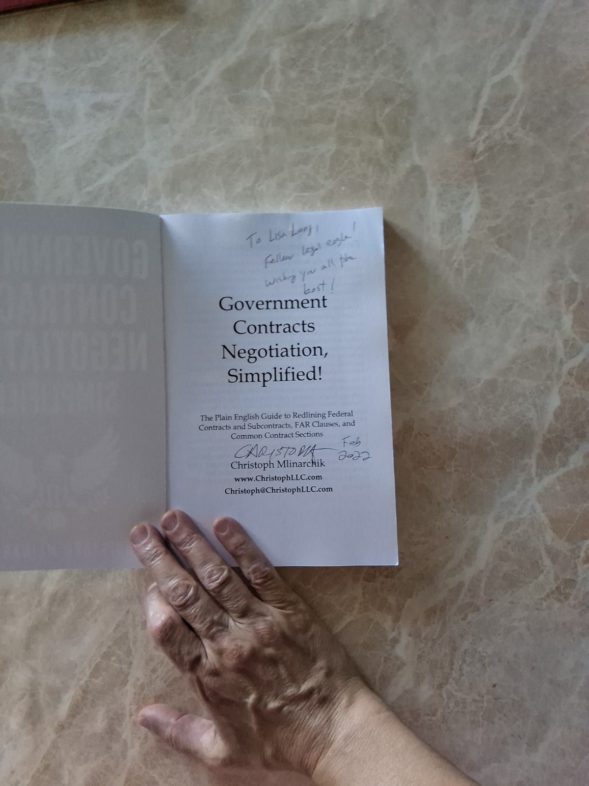 Goverment Contrats Negotiation Simplified by Christoph Mlinarchik Paperback