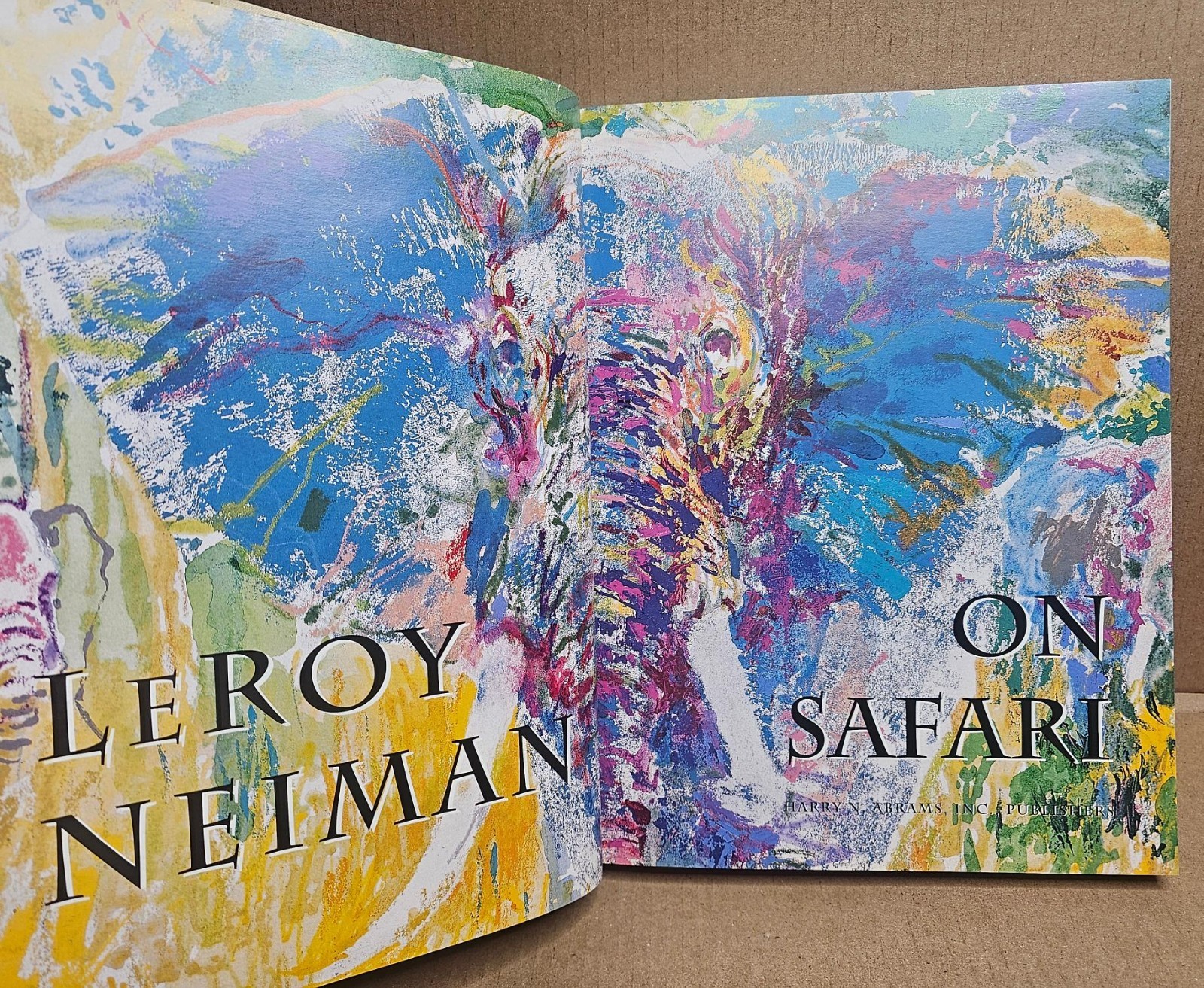 INSCRIBED / SIGNED LeRoy Neiman on Safari by LeRoy Neiman 1997 Hardcover