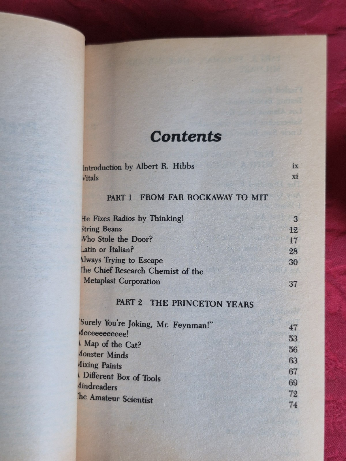 “Surely You’re Joking Mr. Feynman” – Richard P. Feynman – Bantam 1986 mmpb