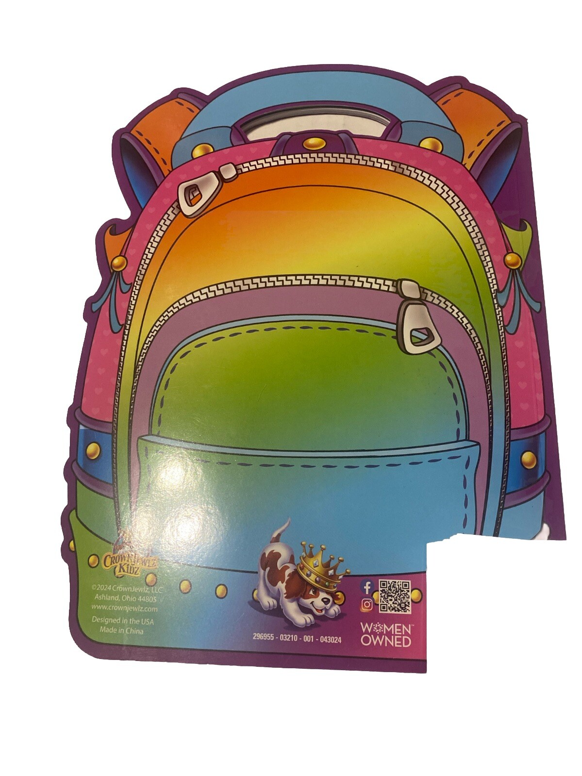 DIVA DINO Backpack Sticker, Activity & Handle AND Coloring Book Fun NEW