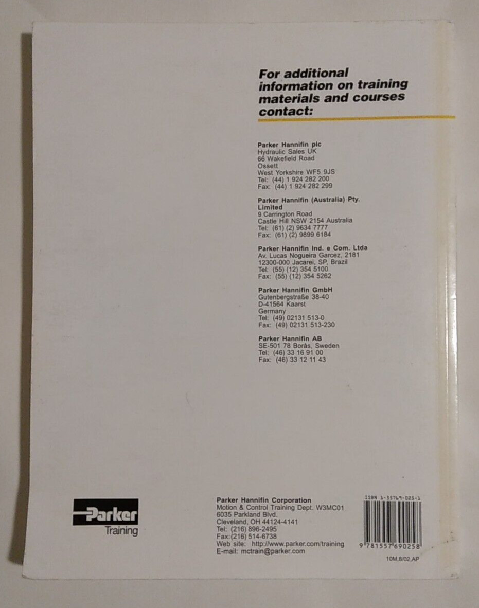 Industrial Hydraulic Technology Second Edition Paperback by Parker Training