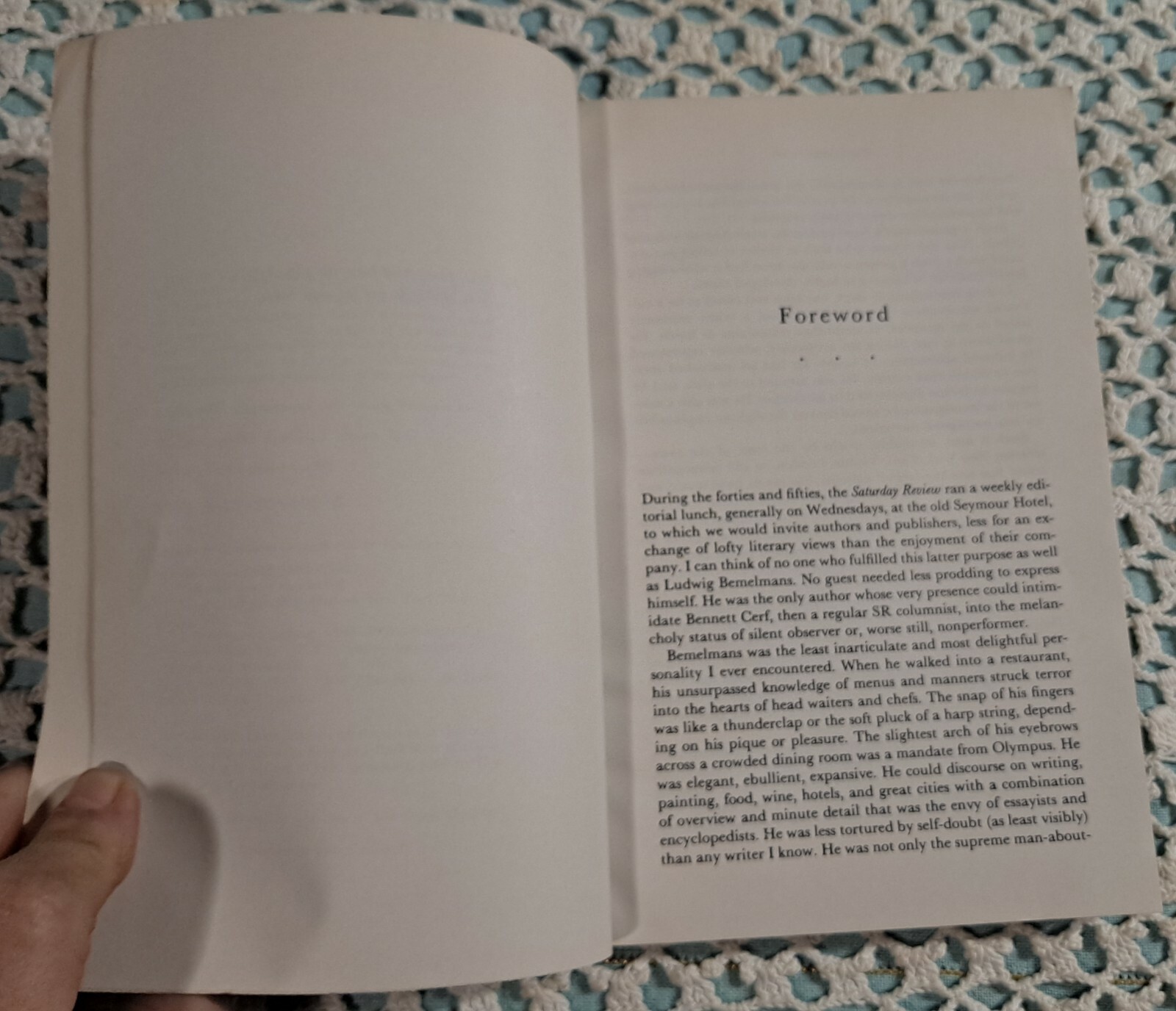 Tell Them It Was Wonderful: Selected Writings by Ludwig Bemelmans, 1987 (1st ED)