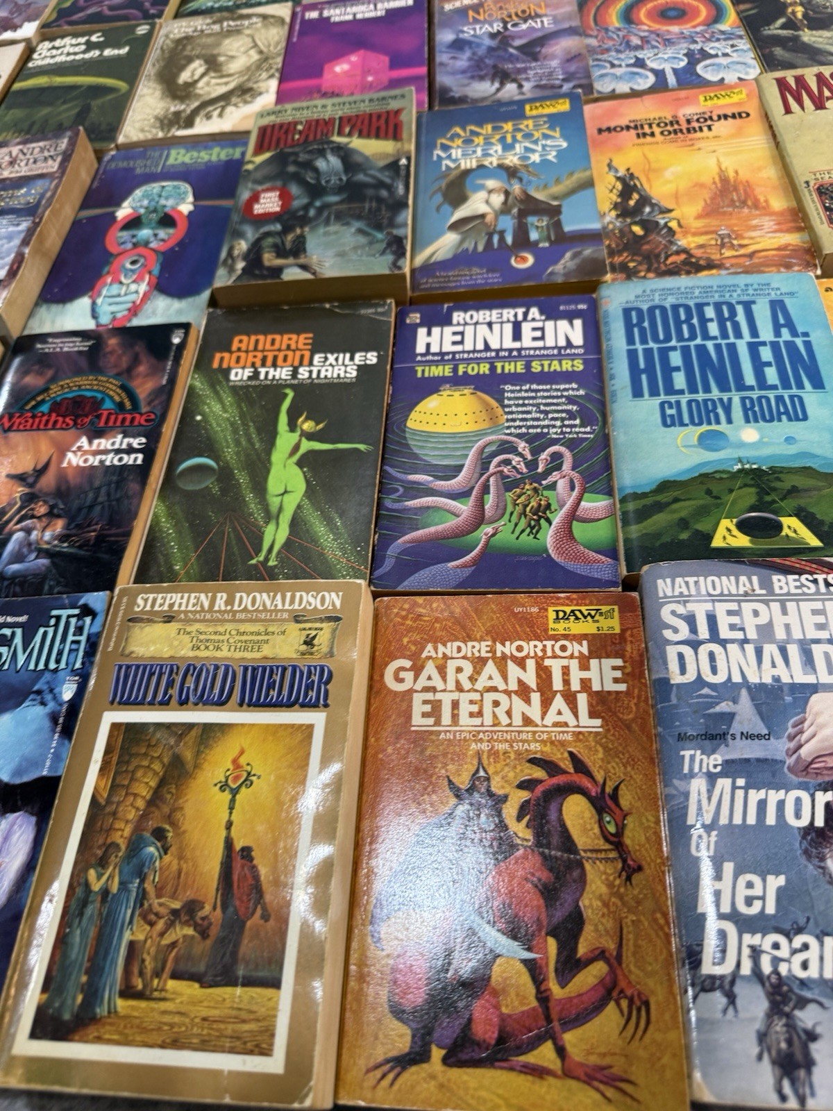 Vintage Sci-Fi & Fantasy Paperback Heinlein, Asimov, Norton, Clarke (40+ Books)