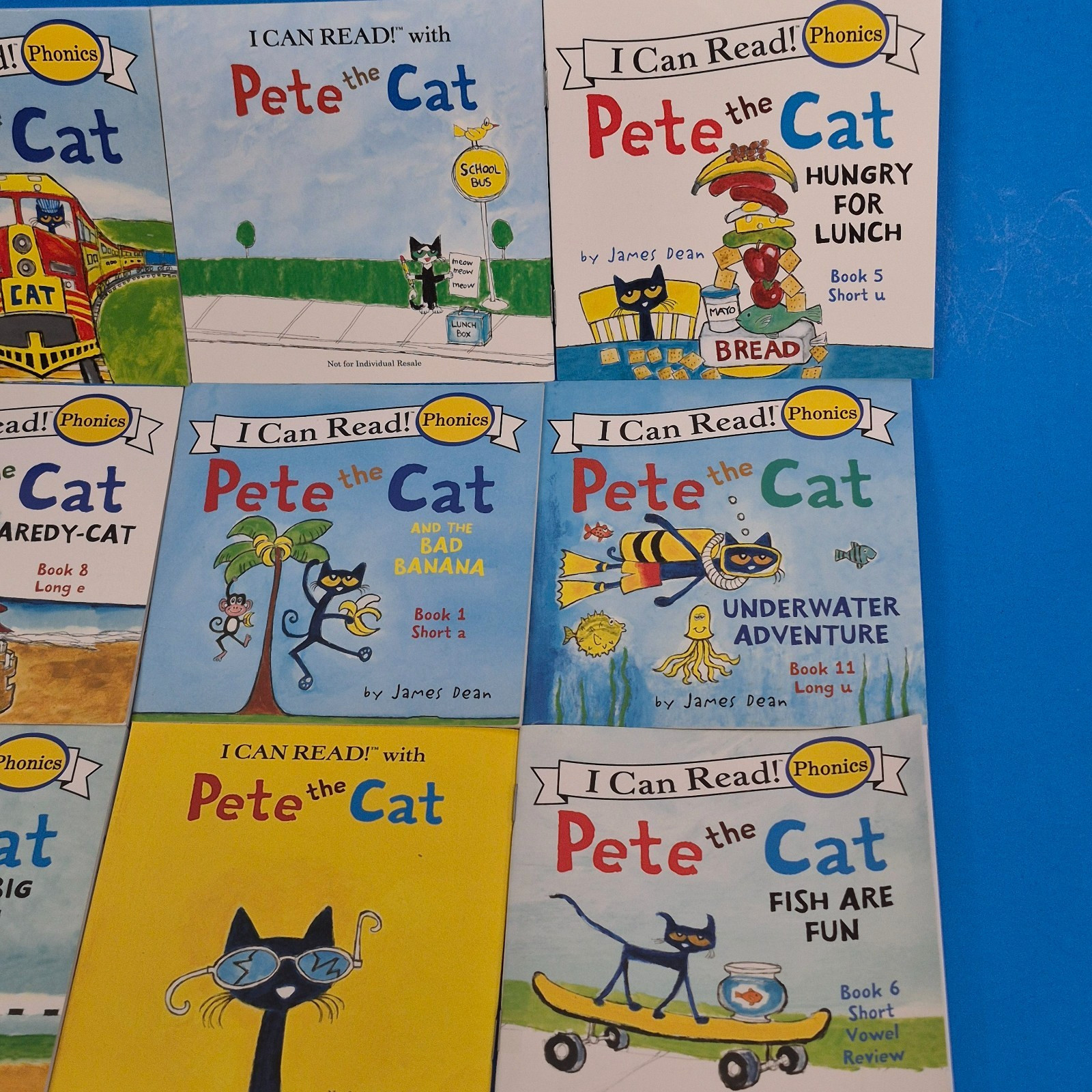 Pete the Cat I Can Read Phonics Kids Books Lot 10