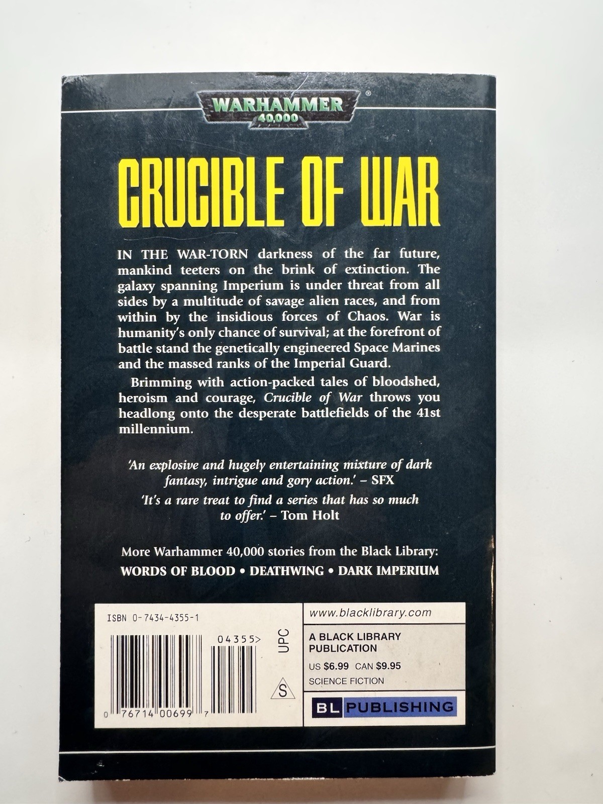 Warhammer 40K Crucible of War Mass Market Paperback 2003 Black Library Anthology