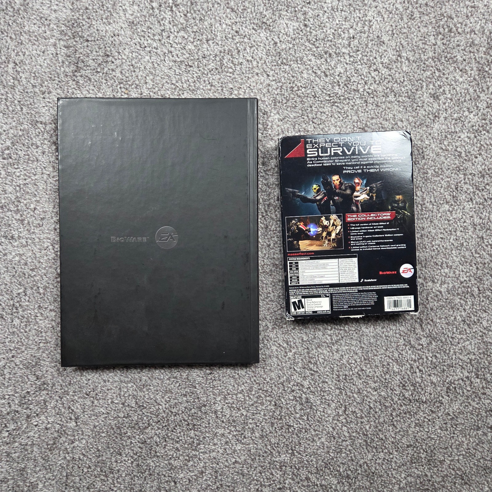 Mass Effect 2 Collector’s Edition PC Game & Prima Hardcover Guide w/ Poster