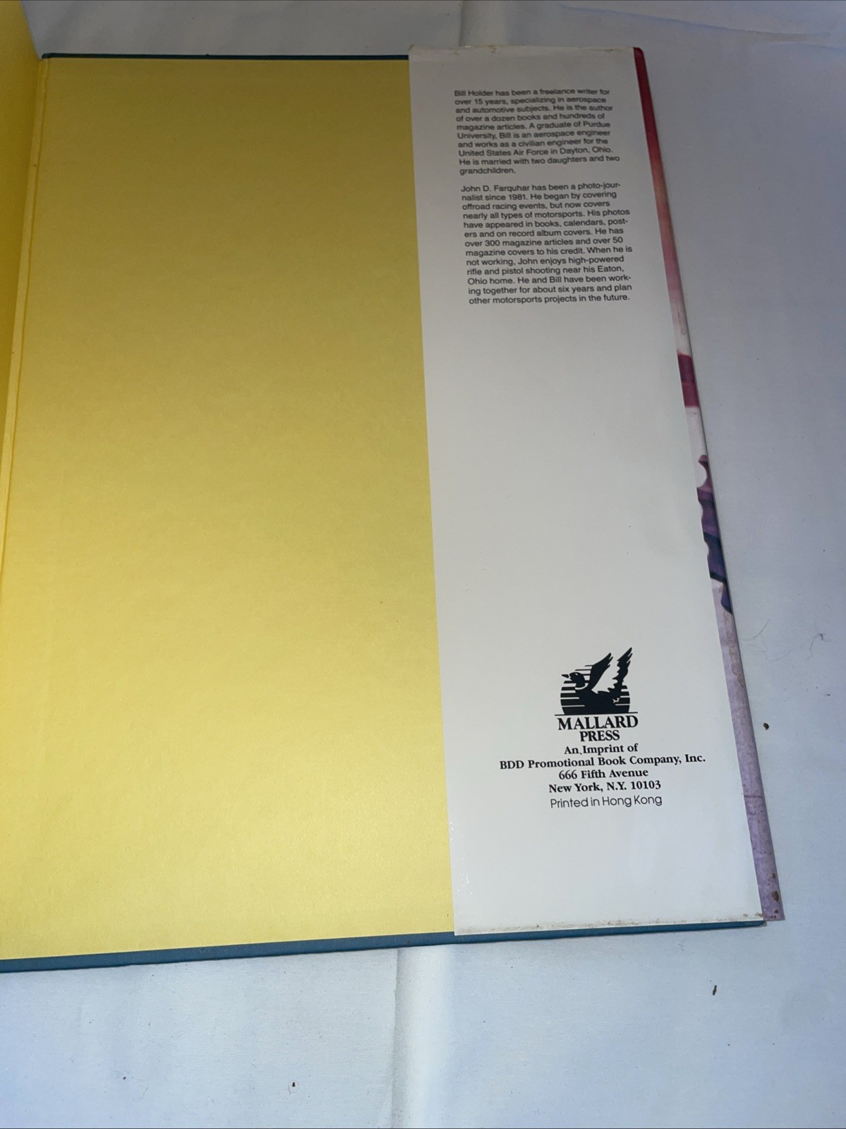 ULTIMATE BOOK OF MONSTER TRUCKS By Bill Holder – As Is Damage Bigfoot Ford 1990