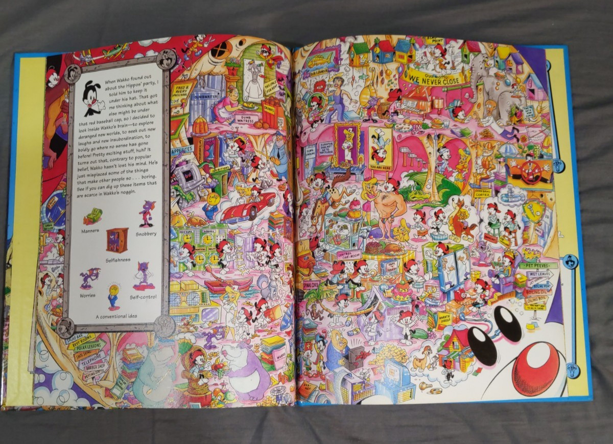 Look And Find Animaniacs Book 1994 Search and Find Characters Hardcover WB