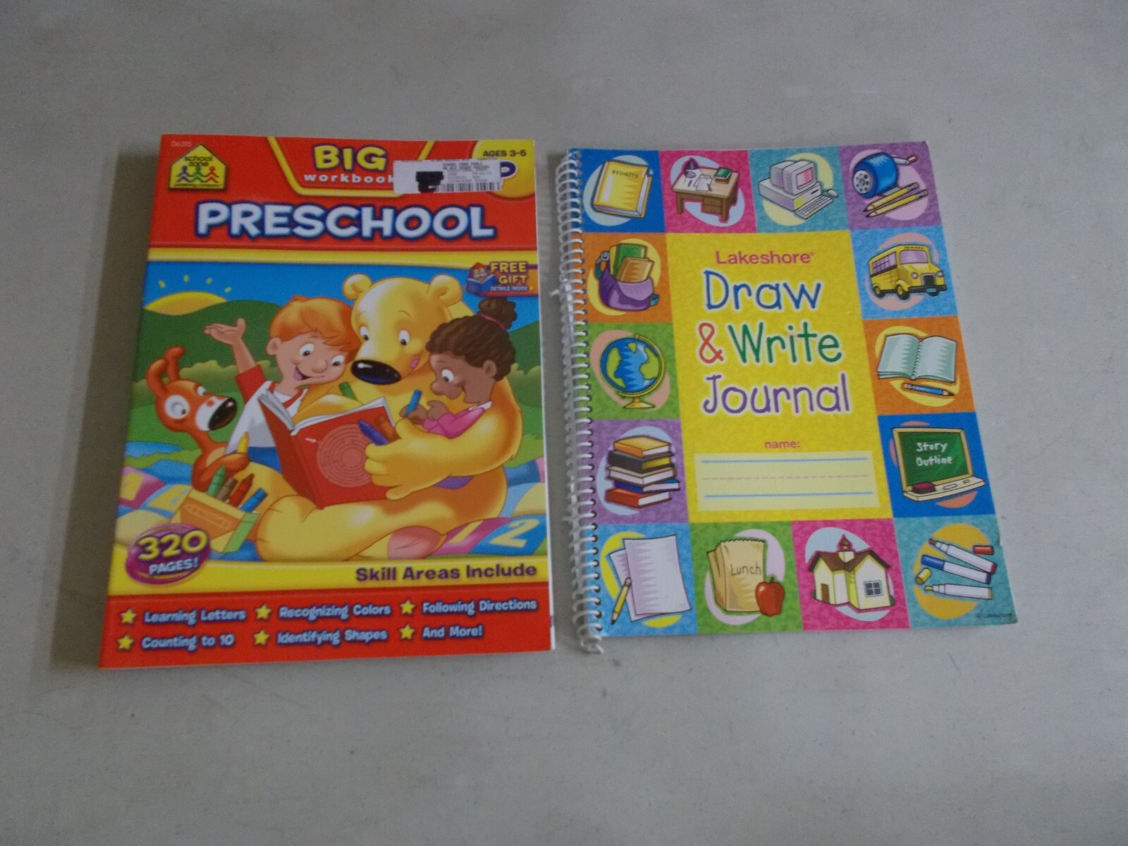 18 PRESCHOOL WORKBOOK KINDERGARTEN EARLY LEARNING SOME PAGES ARE WORKED