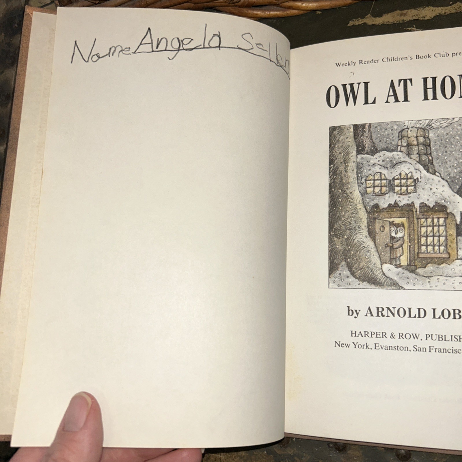 Owl at Home by Arnold Lobel 1975, Hardcover Weekly Reader Book Club Edition E2