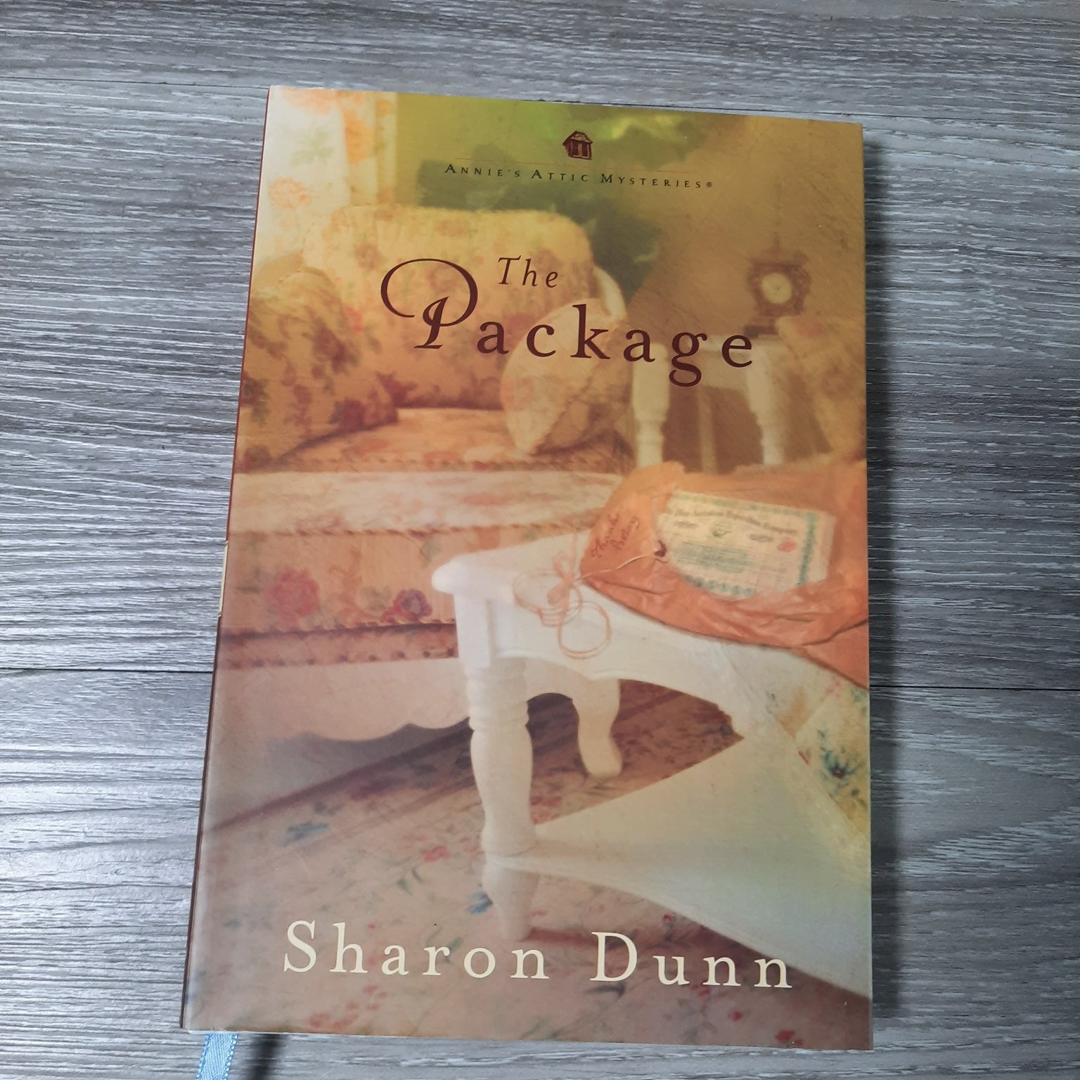 The Package Sharon Dunn 2019 Annie’s Attic Mysteries Romantic Suspense Novel