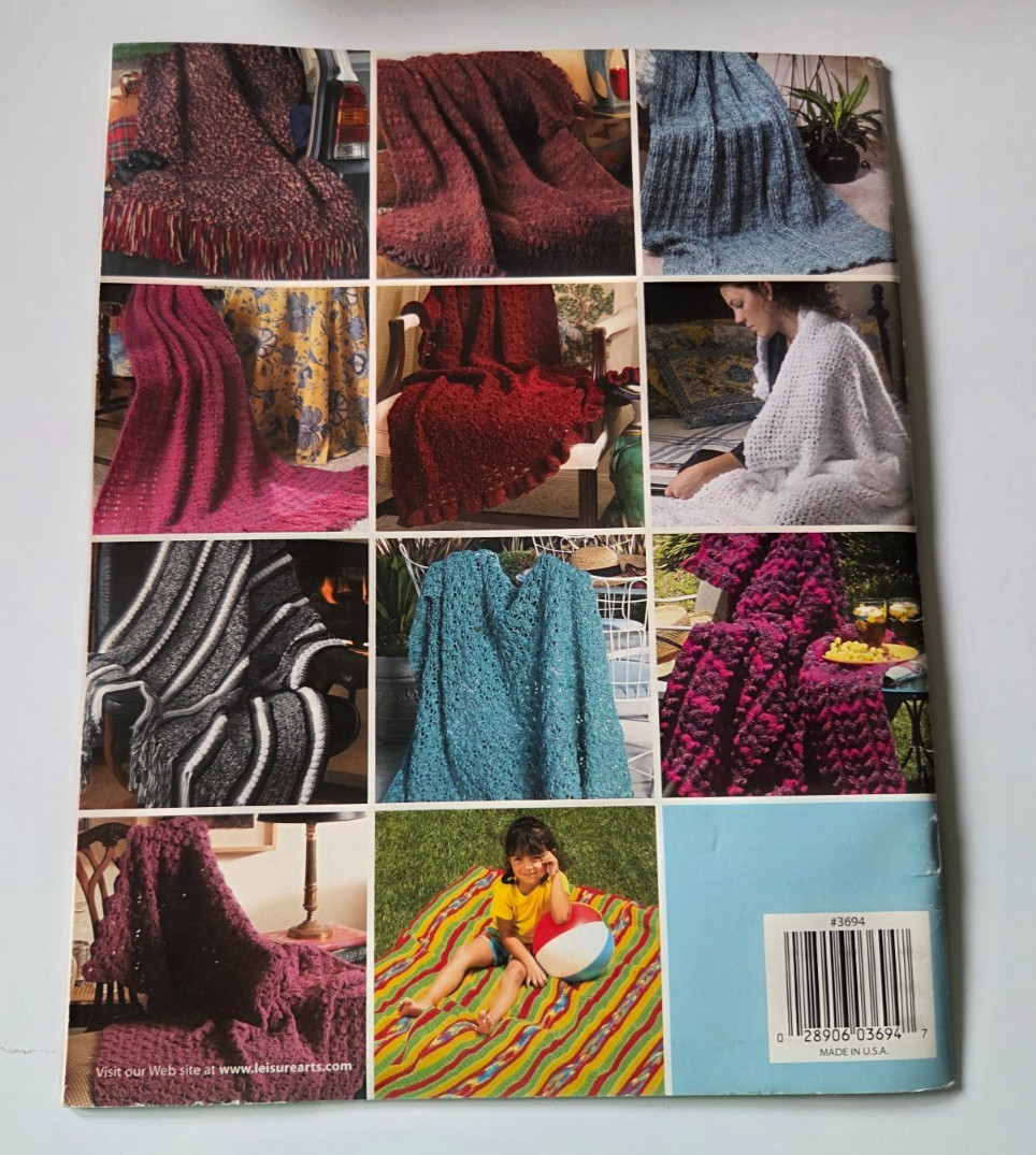 Leisure Arts Crochet 48 Hour Afghans By Rita Weiss 12 Afghans