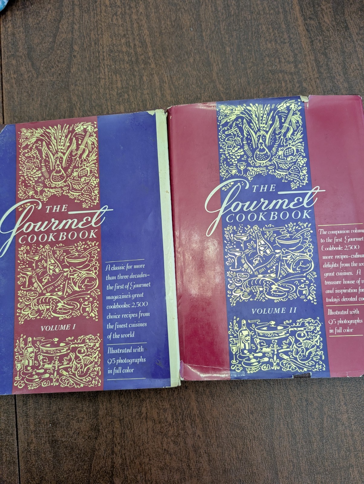 The Gourmet Cookbook Volume 1 & 2 Hardcover Vintage Set Revised 1980s