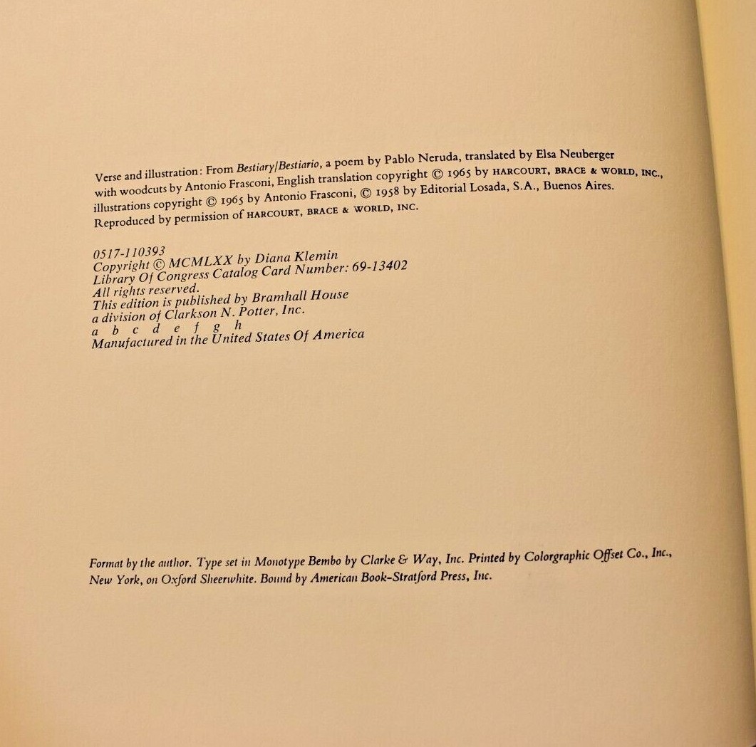 The Illusdtrated Book, copyright 1965, 159 Pages, by Diana Klemin