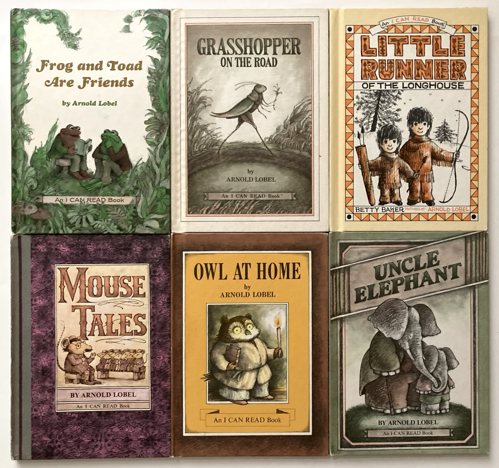 VTG Arnold Lobel I Can Read Lot 6 HC Frog & Toad Owl at Home Uncle Elephant