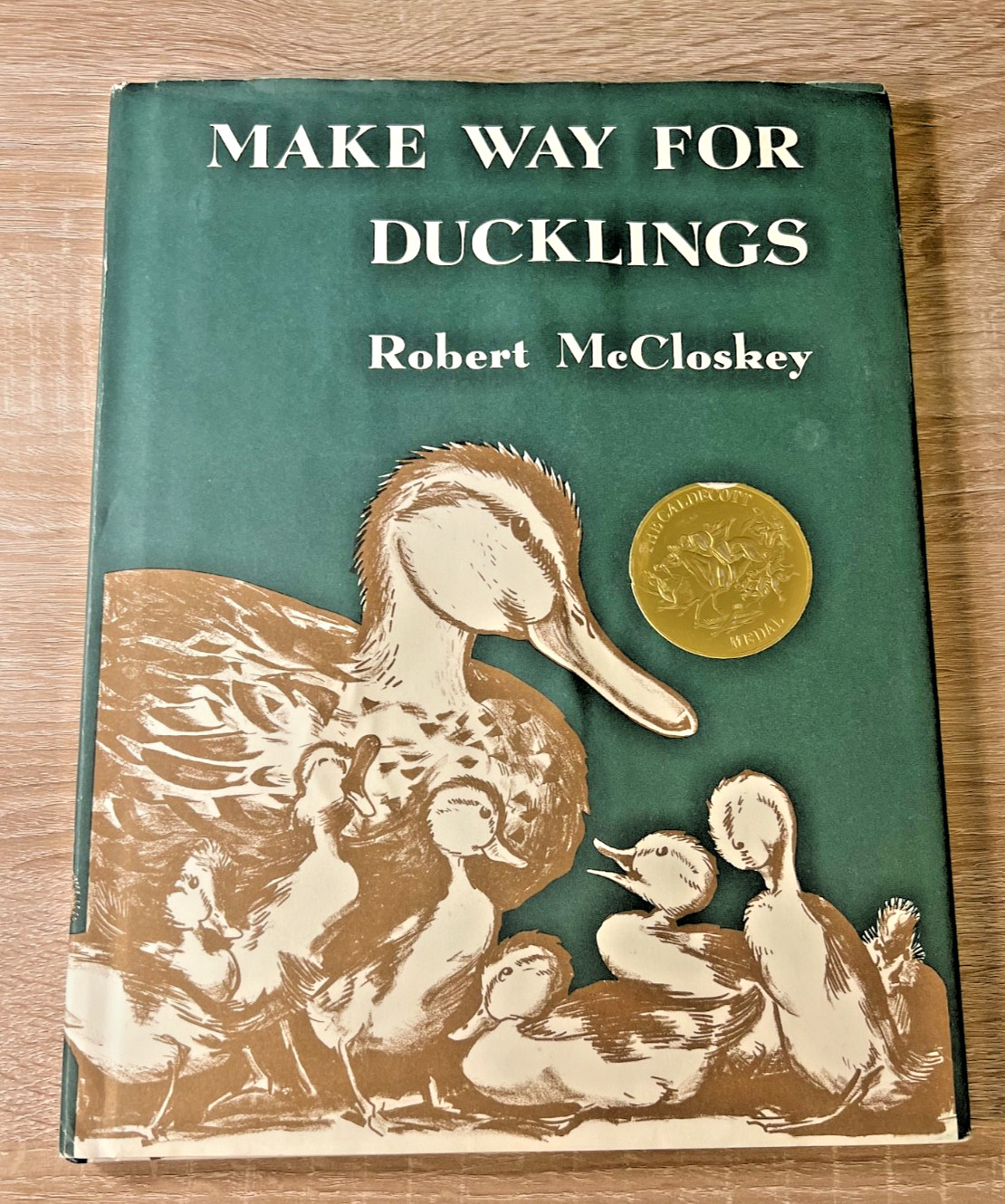 Make Way for Ducklings Robert McCloskey Hardcover Book 1941 Modern Reprint