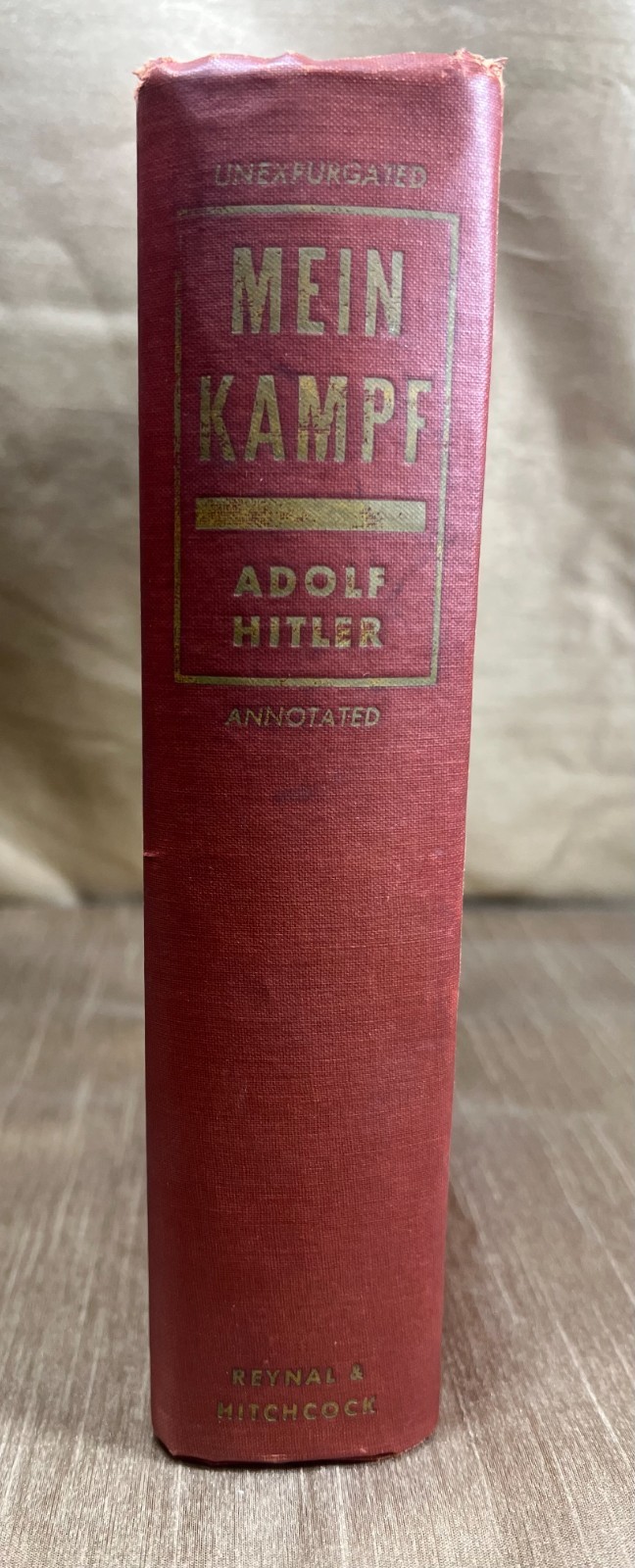 1939 Mein Kampf published in USA by Reynal & Hitchcock -Unexpurgated & Annotated