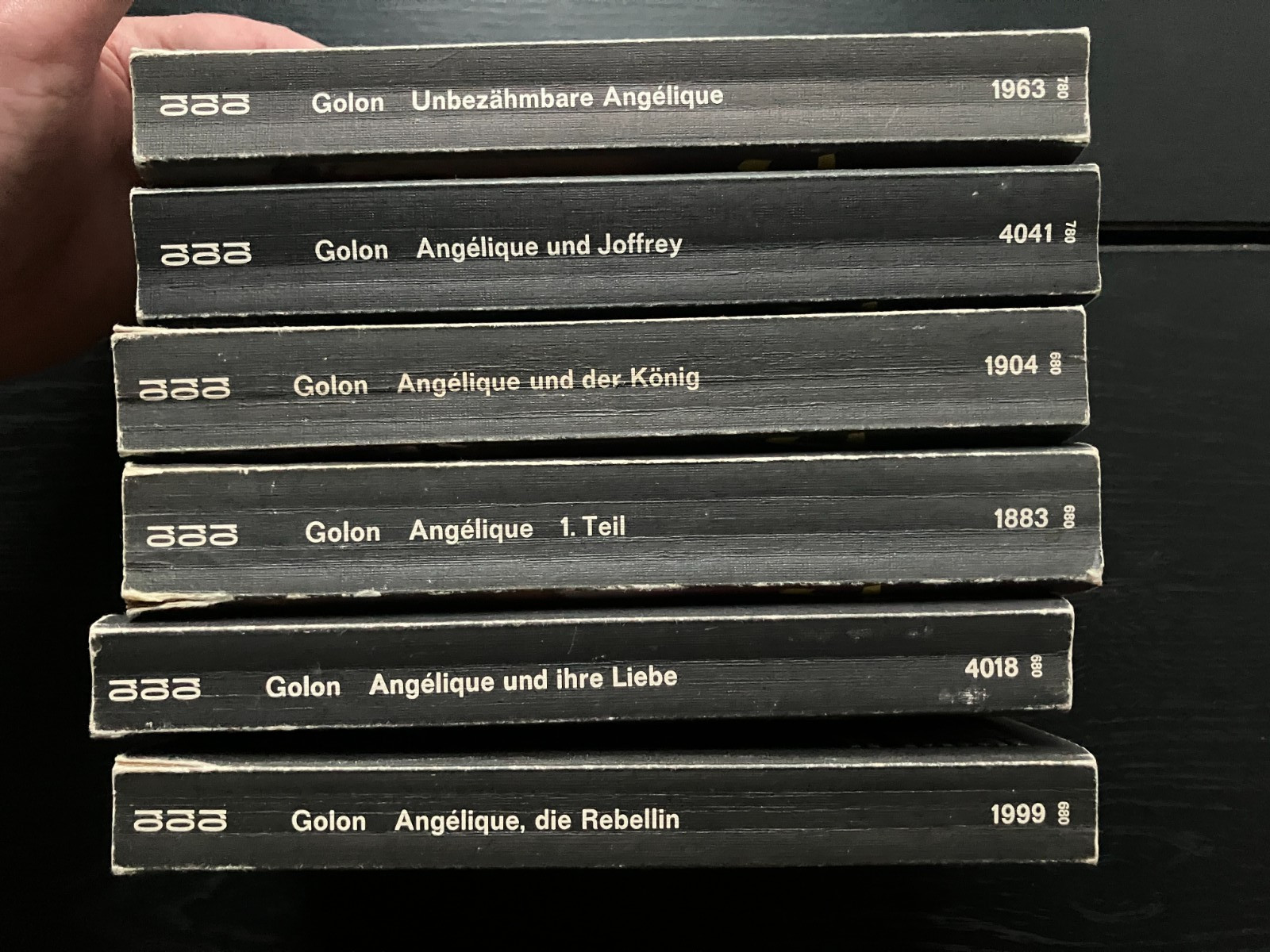 Angelique Series By Anne Golon Lot of 6 Softcover German 1970’s rororo