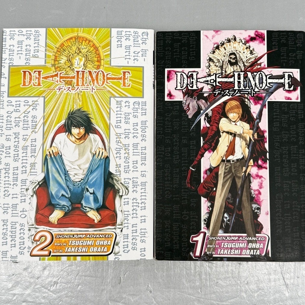 Death Note Manga Vol 1 2 Shonen Jump Advanced Viz Media Tsugumi Ohba English