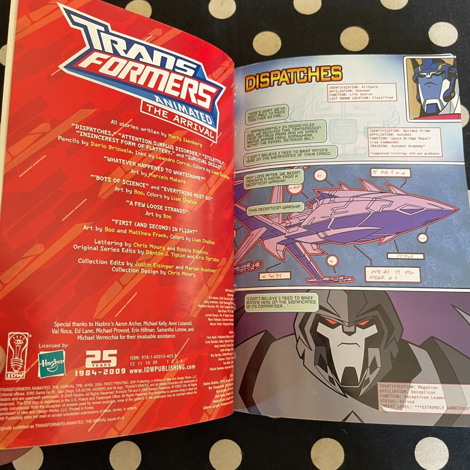 Transformers Animated: The Arrival by Marty Isenberg RARE Acceptable Condition