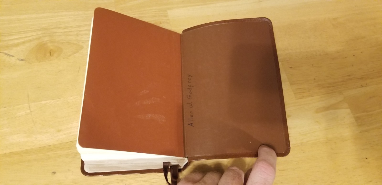 1977 LDS Quad Scriptures Holy Bible Book of Mormon Brown Leather Tabs 7” x 5”