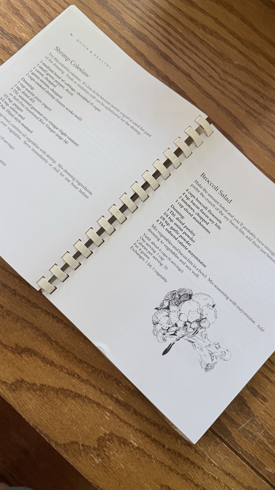 Quick & Healthy Recipes and Ideas cookbook, 1990s