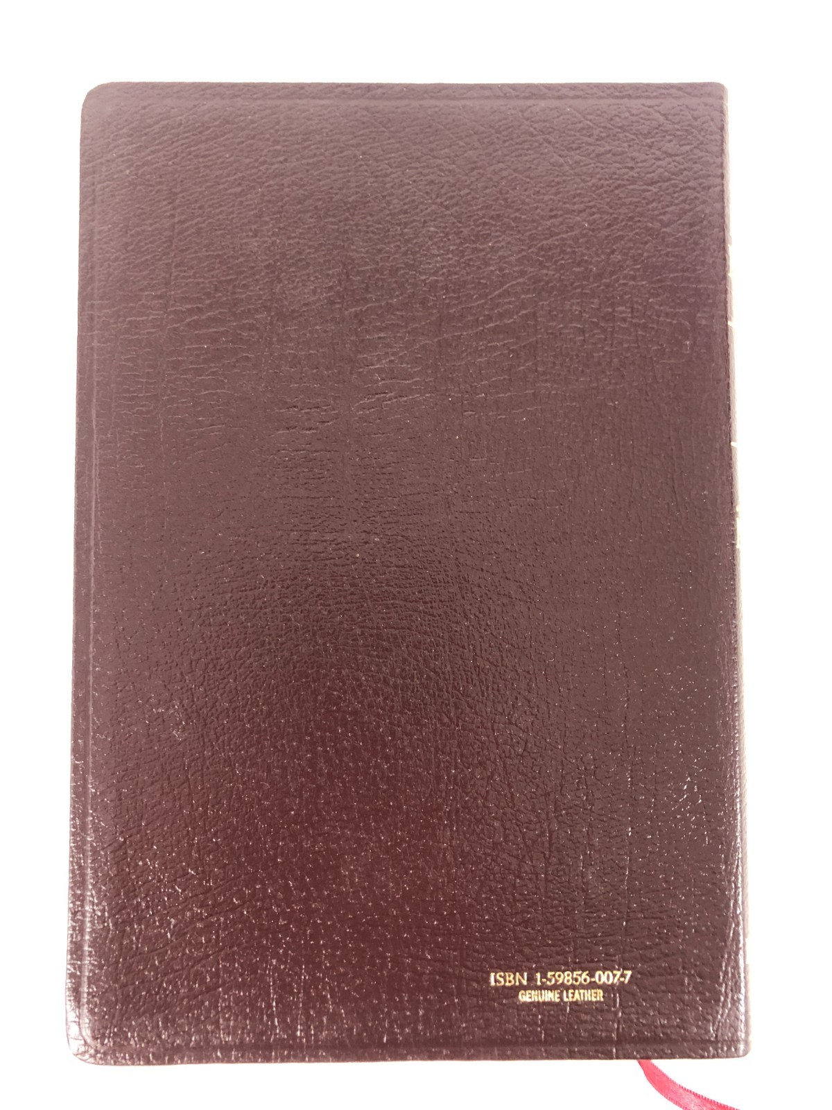 *VG+ unmarked* NASB Minister’s Bible Burgundy Leather Center Column Hendrickson