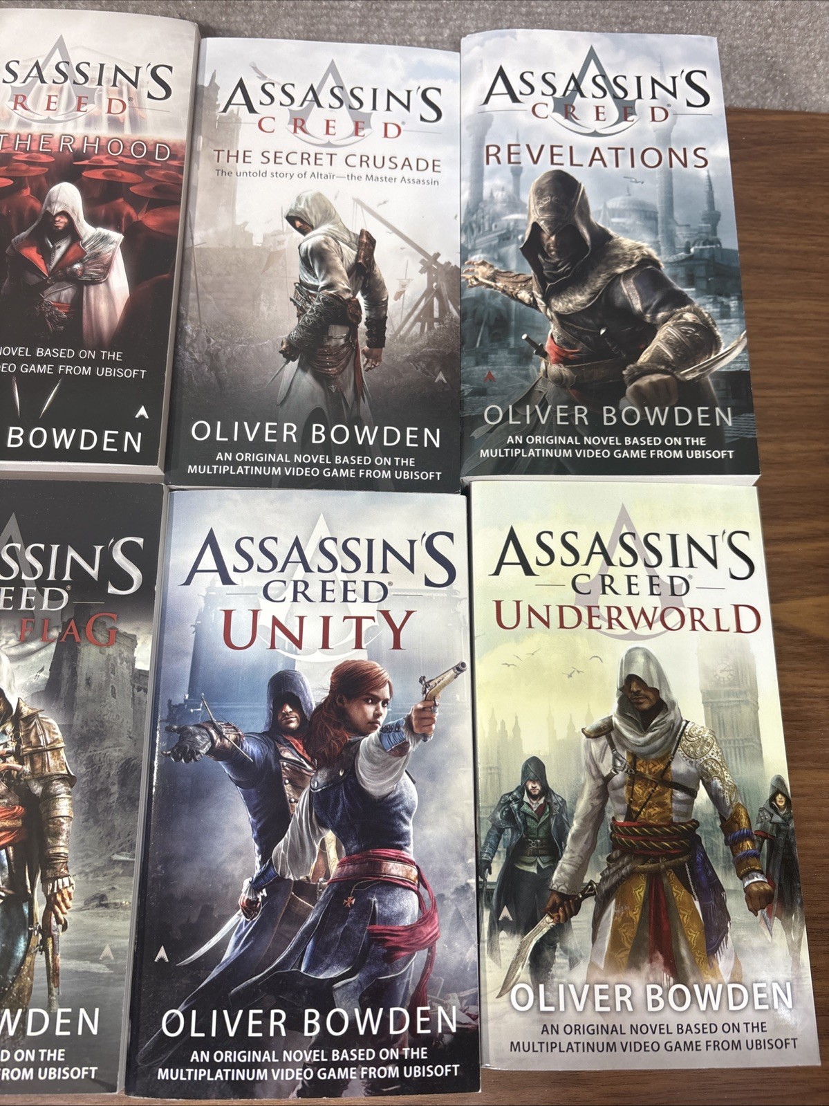 Assassin’s Creed Novels By Oliver Bowden Bundle Lot of 8 Fiction Paperback