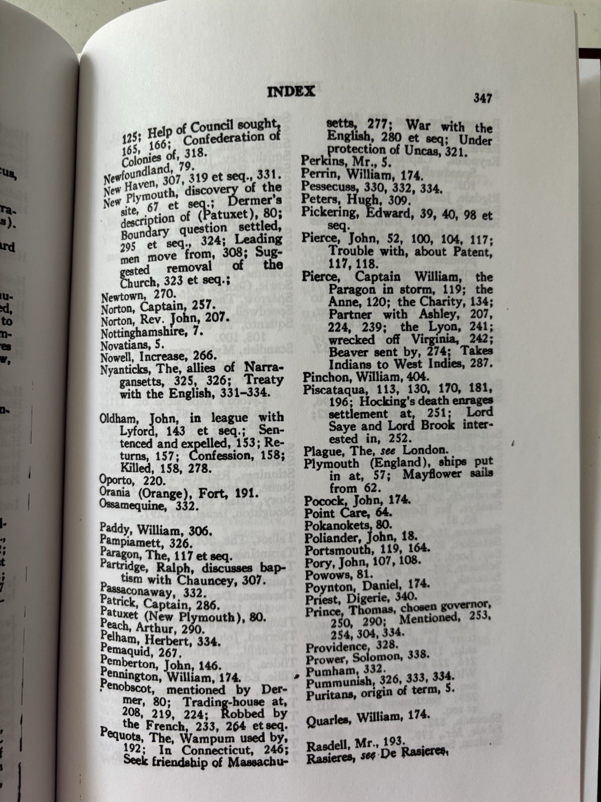 Bradford’s History of the Plymouth Settlement 1608-1650; Scholar Select; 349 pgs