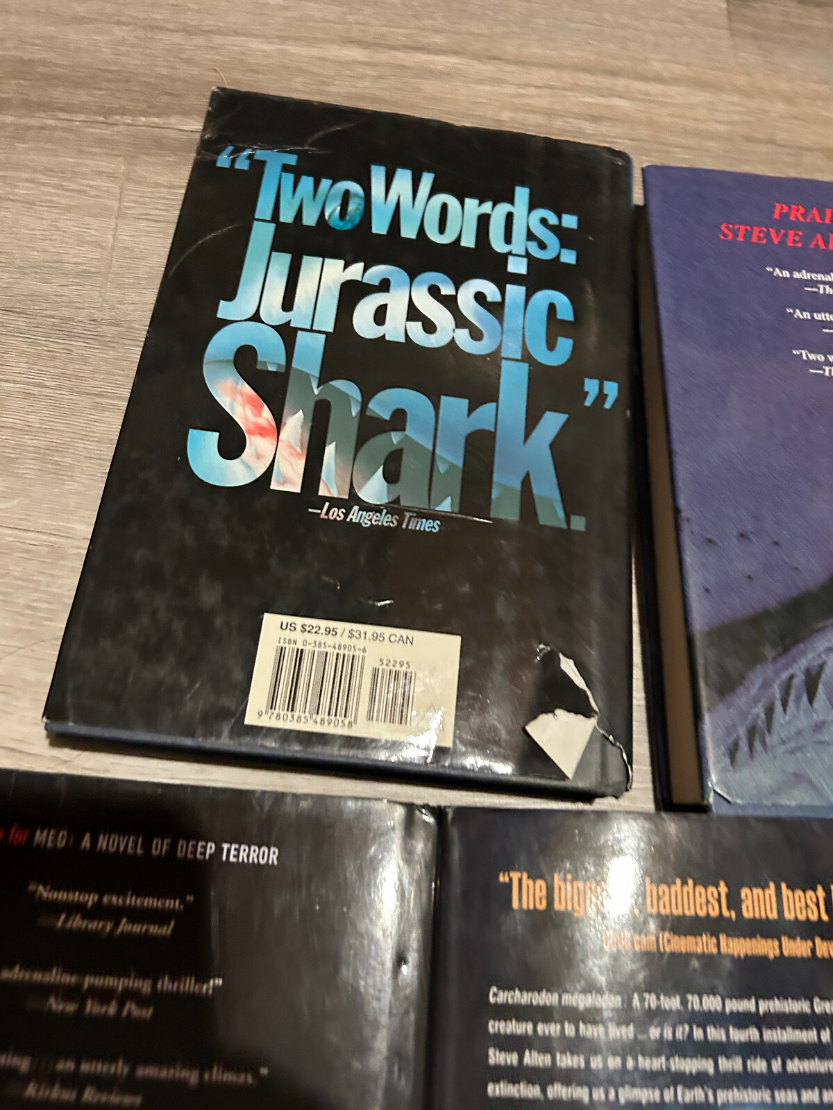 MEG Series Set Lot Steve Alten HARDCOVER NOVEL AUTHENTIC JAWS SHARK Megalodon