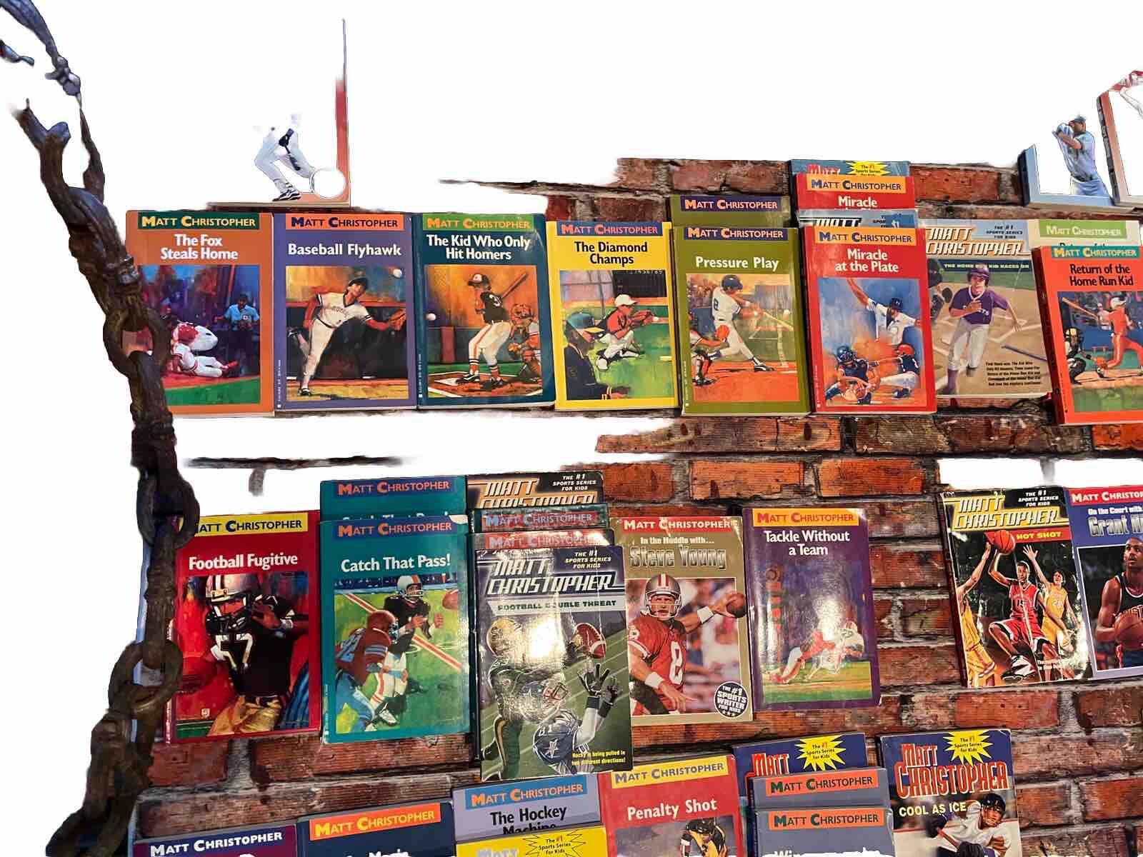 LOT OF 67 Vintage SPORTS SERIES CHAPTER BOOKS📕Children, Kids✍️Matt Christopher