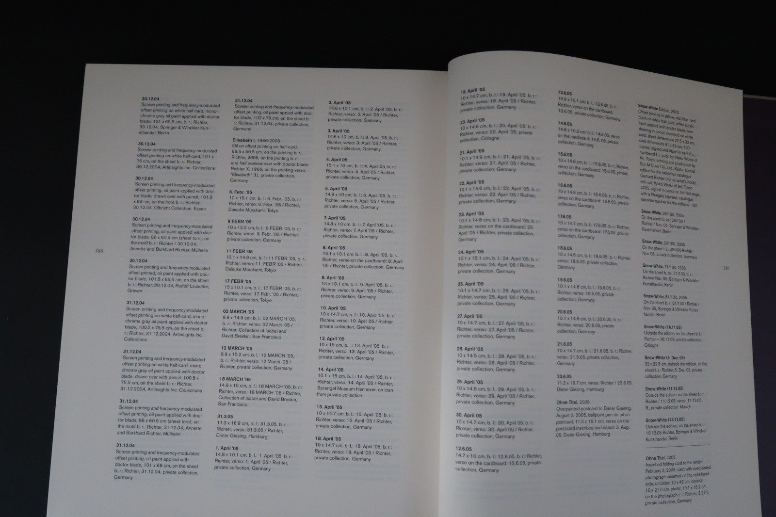 Gerhard Richter Overpainted Photographs Hardcover Book 1st Edition 2008 392pp