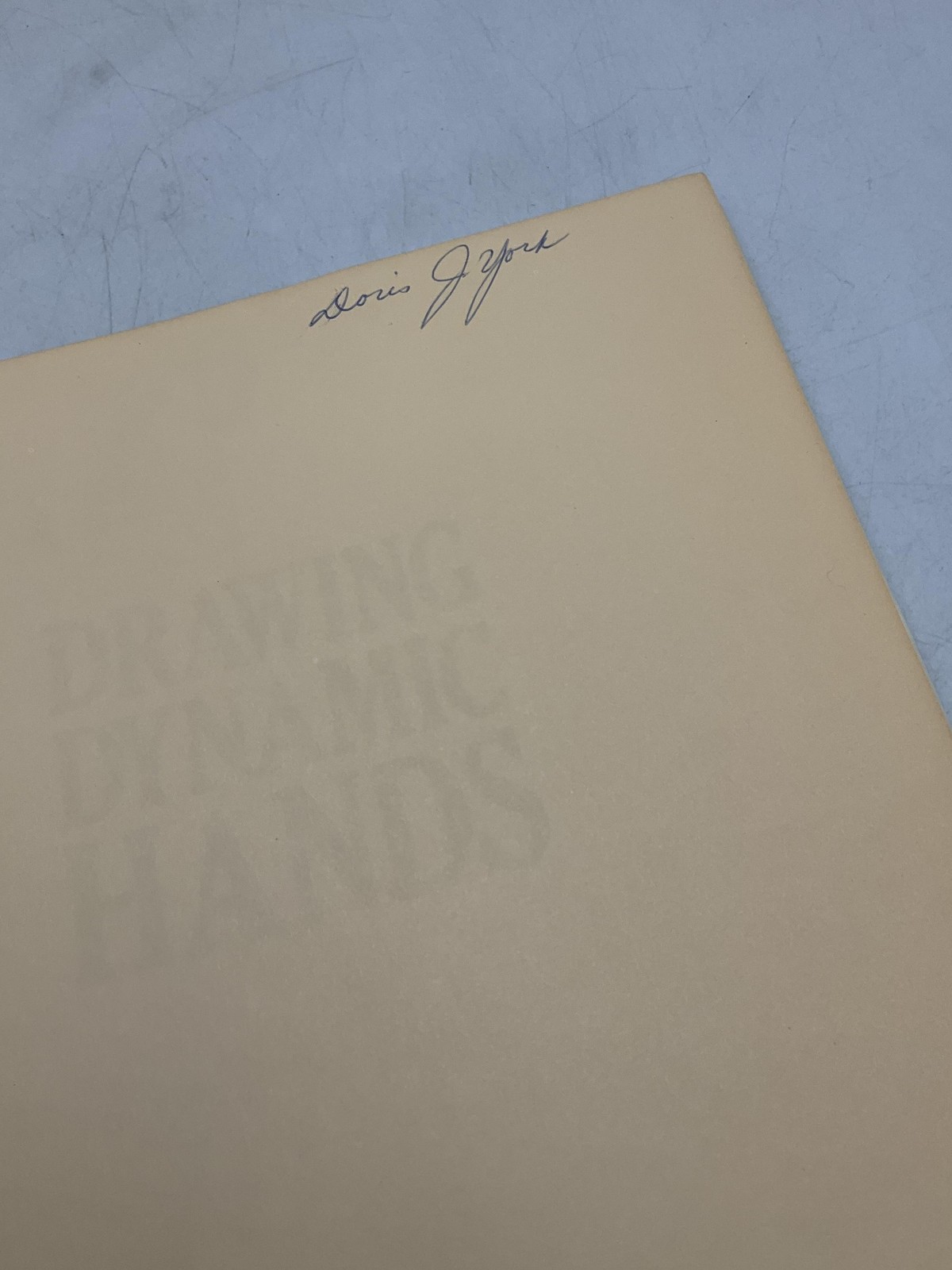 Vintage Drawing Dynamic Hands Burne Hogarth Hardcover Orange 1st 1977 DJ