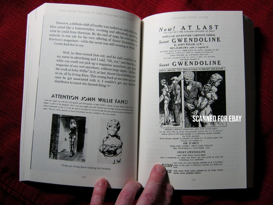 John Willie, 2 Books, New Adventures of Sweet Gwendoline, John Willie Biography