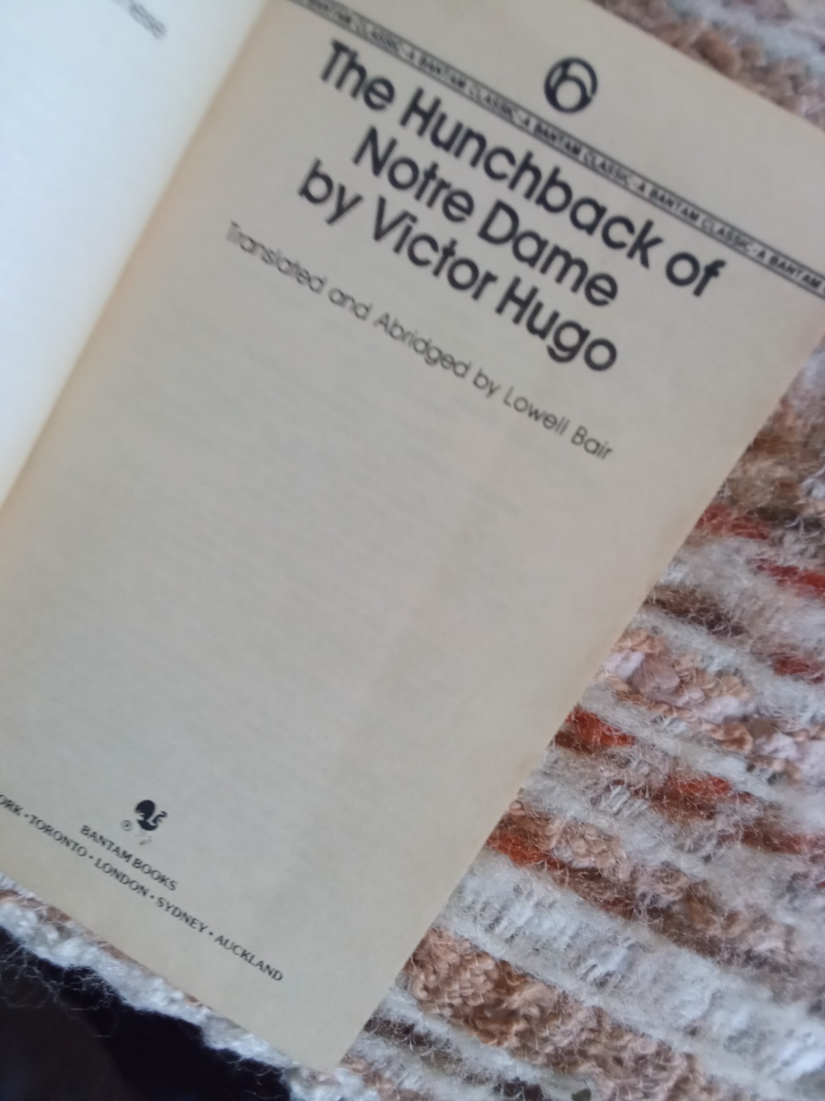The Hunchback of Notre Dame by Victor Hugo (1984,Pb) A Bantam Classic