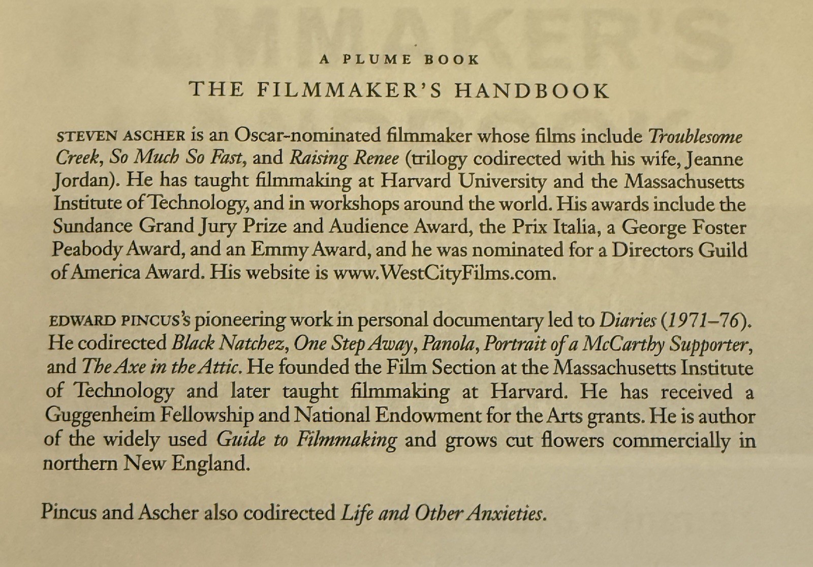 The Filmmaker’s Handbook A Comprehensive Guide for the Digital 4th Edition VJ01
