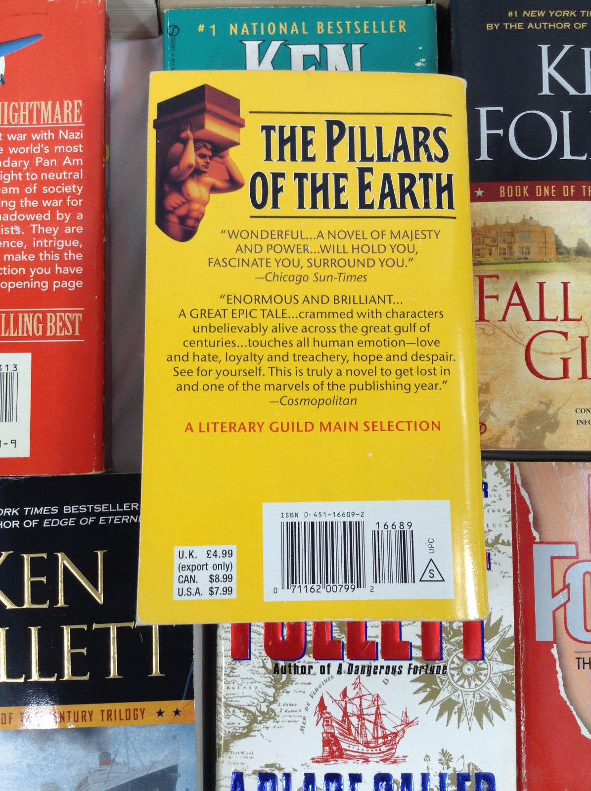 Ken Follett Lot Of 13 PB Book Fall of Giants, Winter World, Pillars of the Earth