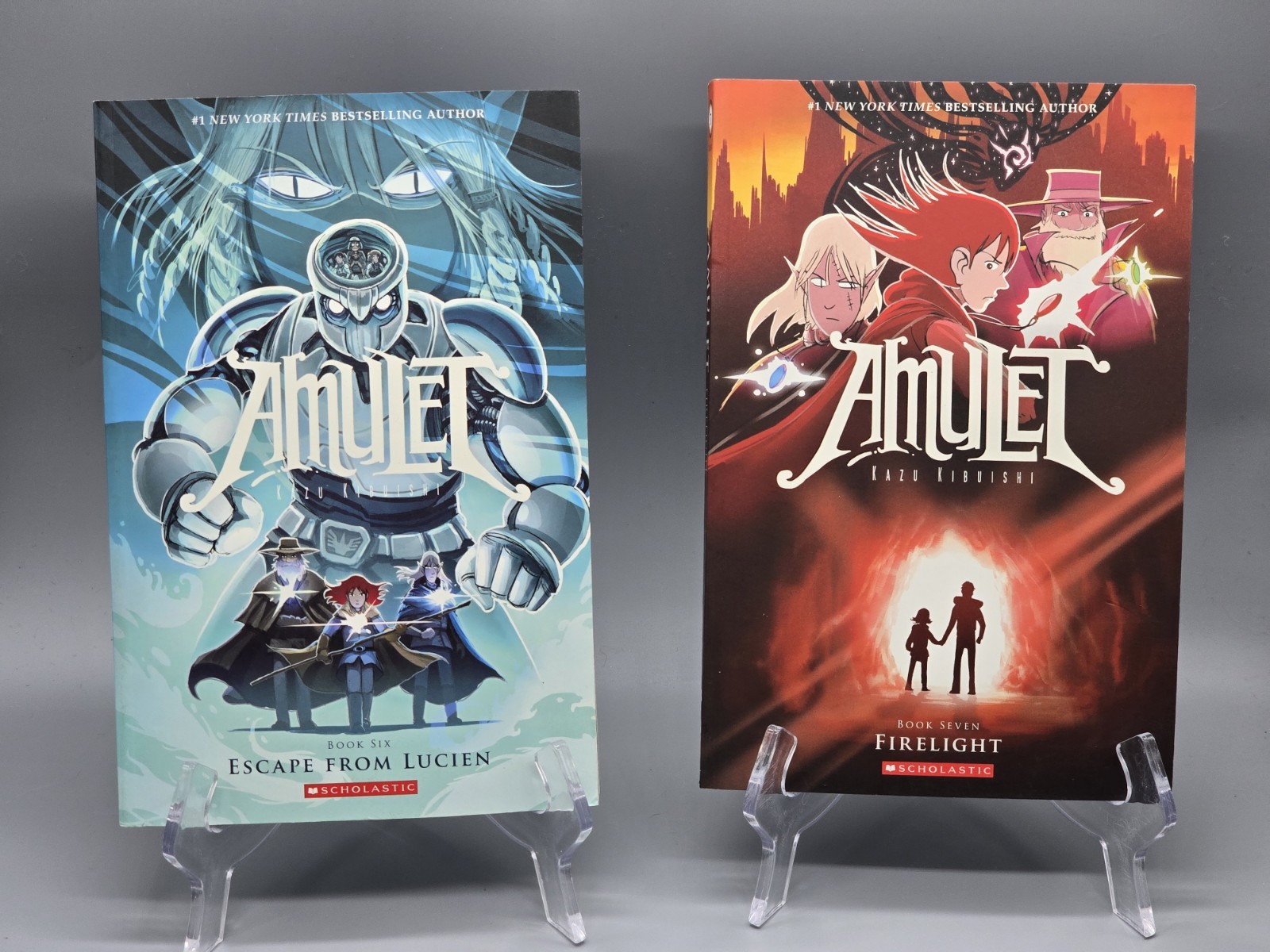 Lot of 5 Amulet Graphic Novels by Kazu Kibuishi Scholastic Books Vols 4 to 8