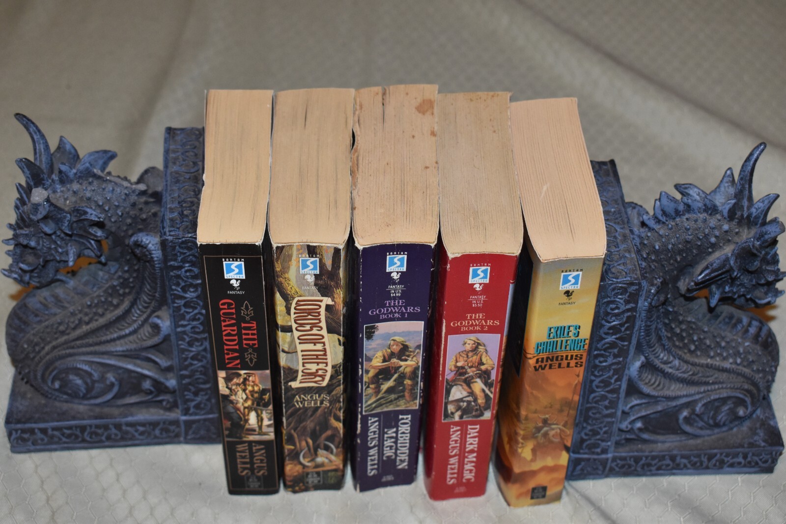 Angus Wells Lot (1st Edition/Varied Print, paperbacks, Dark, Forbidden Magic)