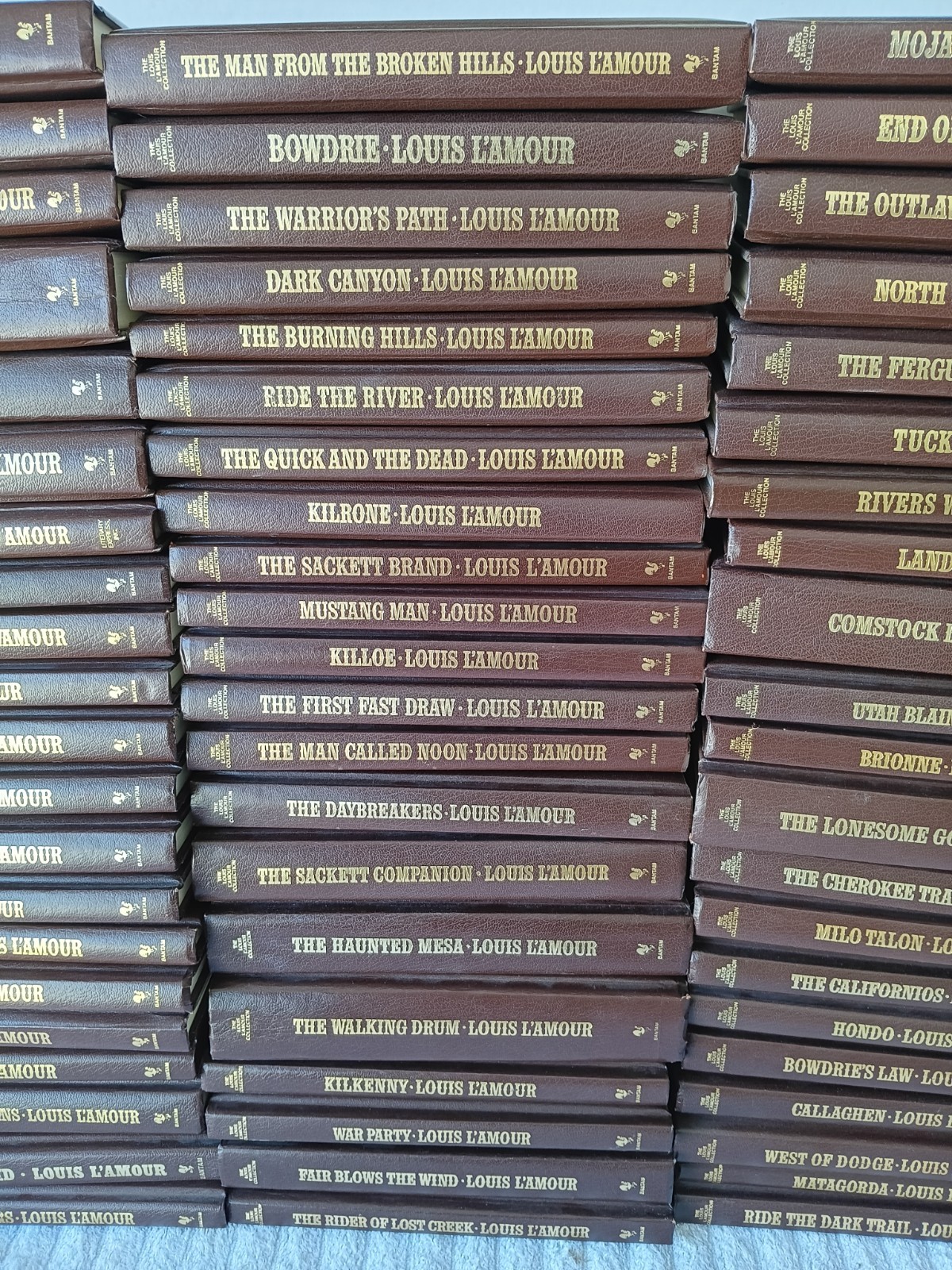 Louis L’Amour Collection – Set of 63 Volumes – Leatherette Hardcover Books