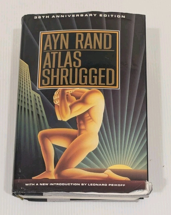 Atlas Shrugged by Ayn Rand (1992, Hardcover) 35th Anniversary Edition HC/DJ