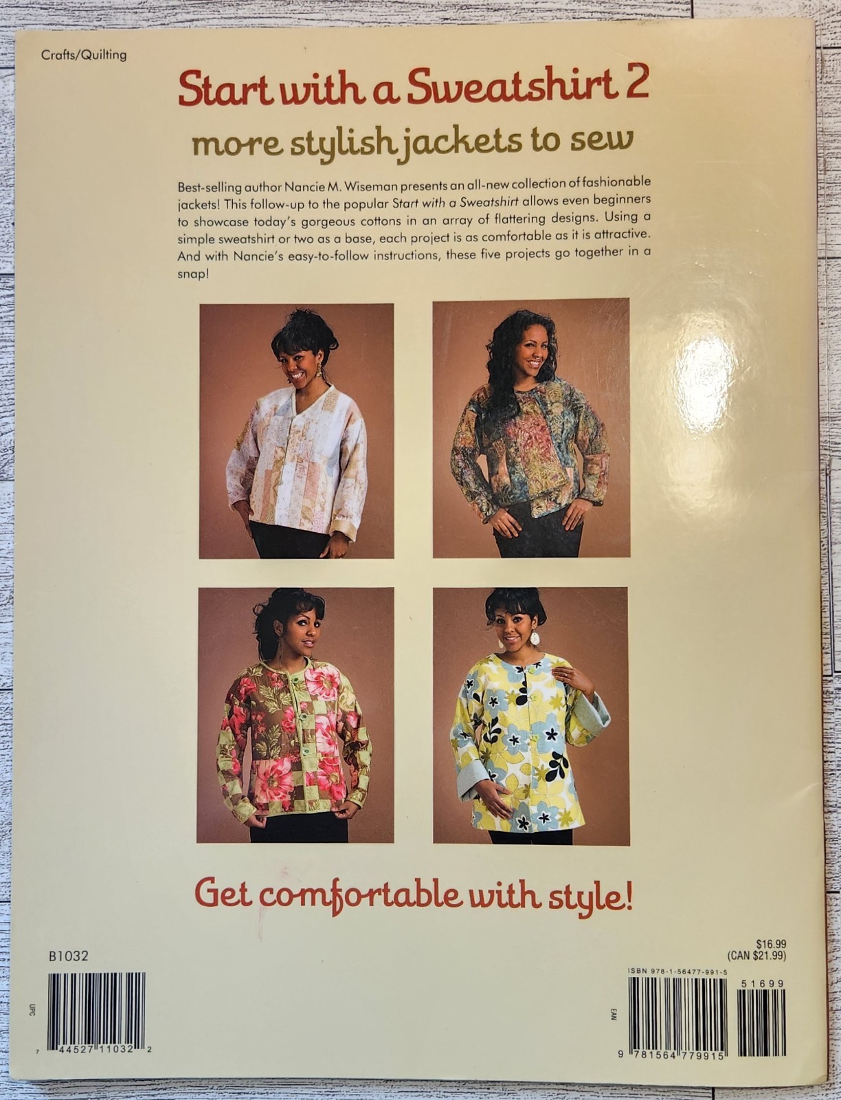 Start with a Sweatshirt 2: More Stylish Jackets to Sew ~ Nancie M. Wiseman