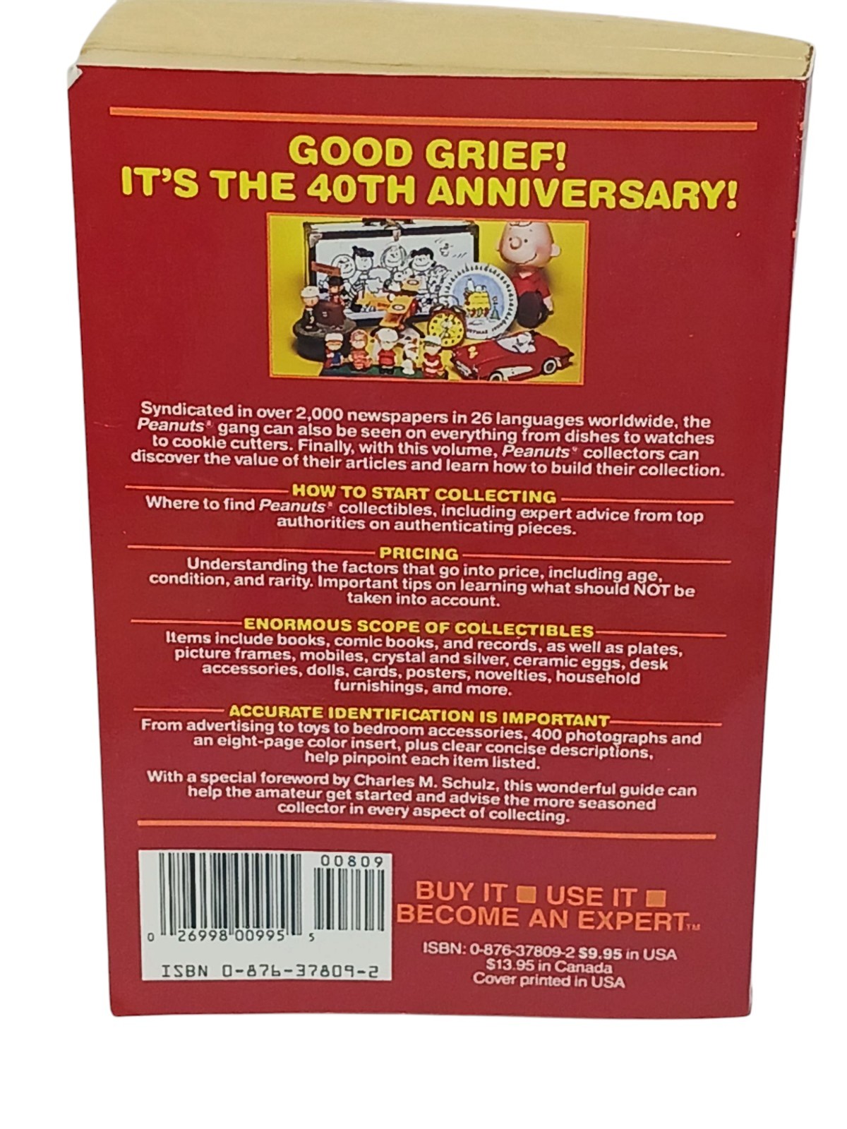 Official Price Guide To Peanuts Collectibles By Margolin & Podley First Edition