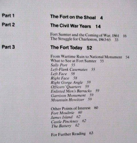 Fort Sumter South Carolina by Frank Barnes 1985 PAPERBACK BOOK 62 Pages