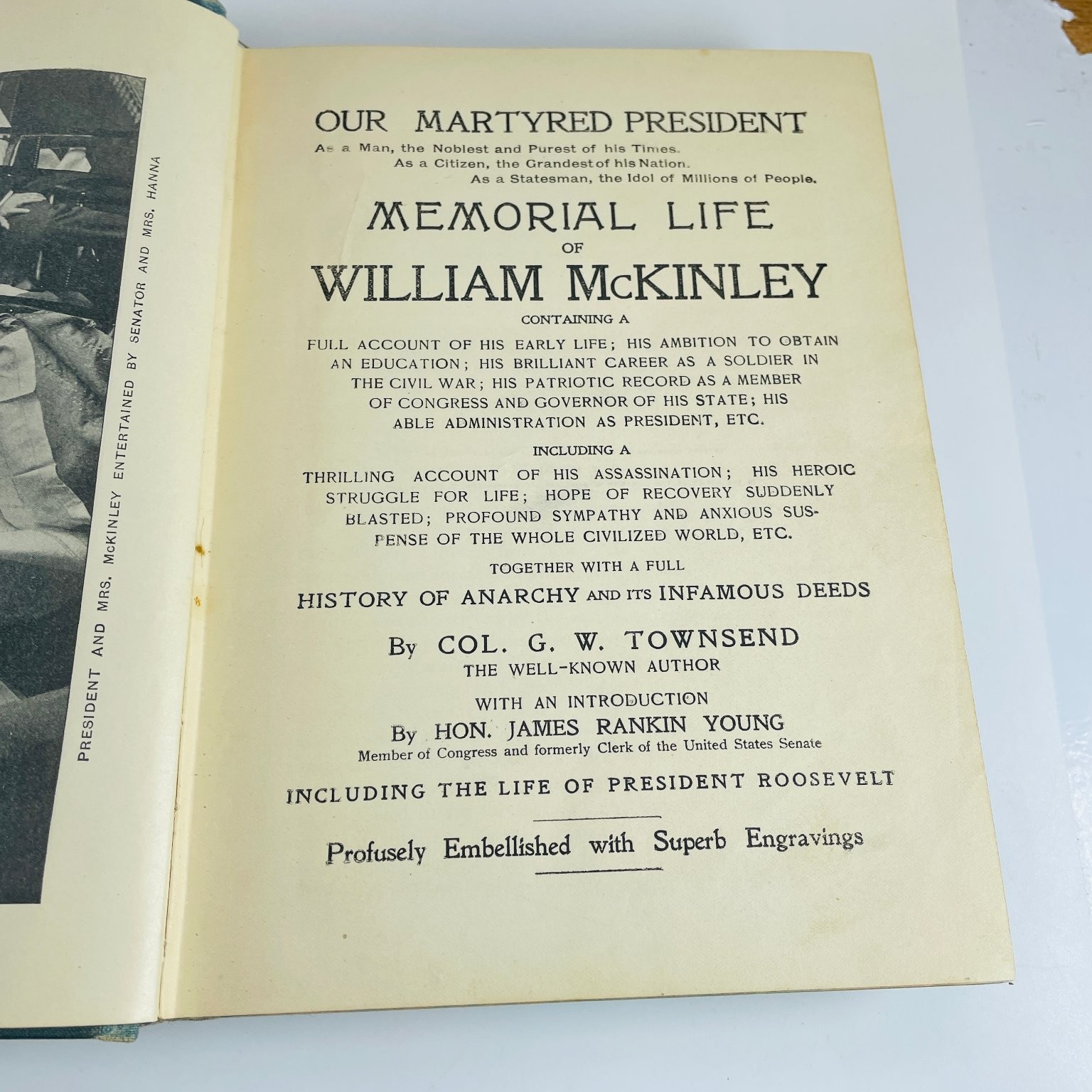 Memorial Life of William McKinley Townsend 1901 Illustrated Biography History
