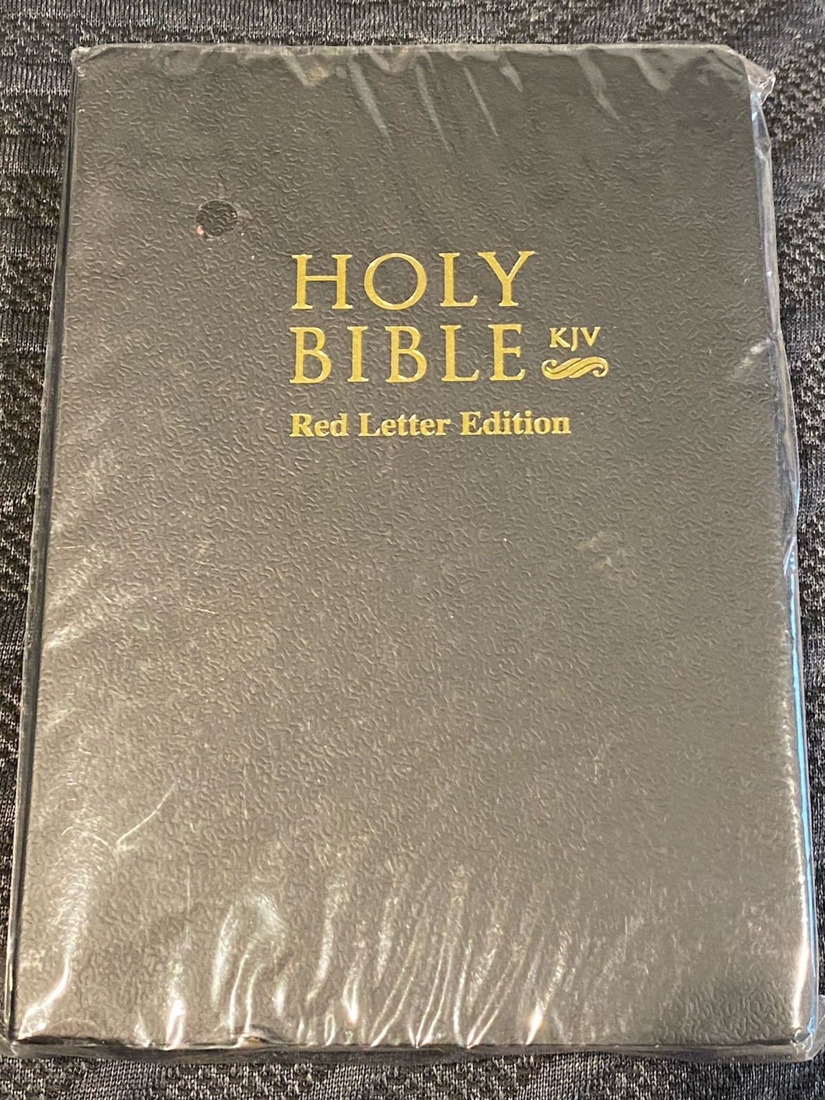 Holy Bible KJV Red Letter Edition Old and New Testament Black Cover Sealed