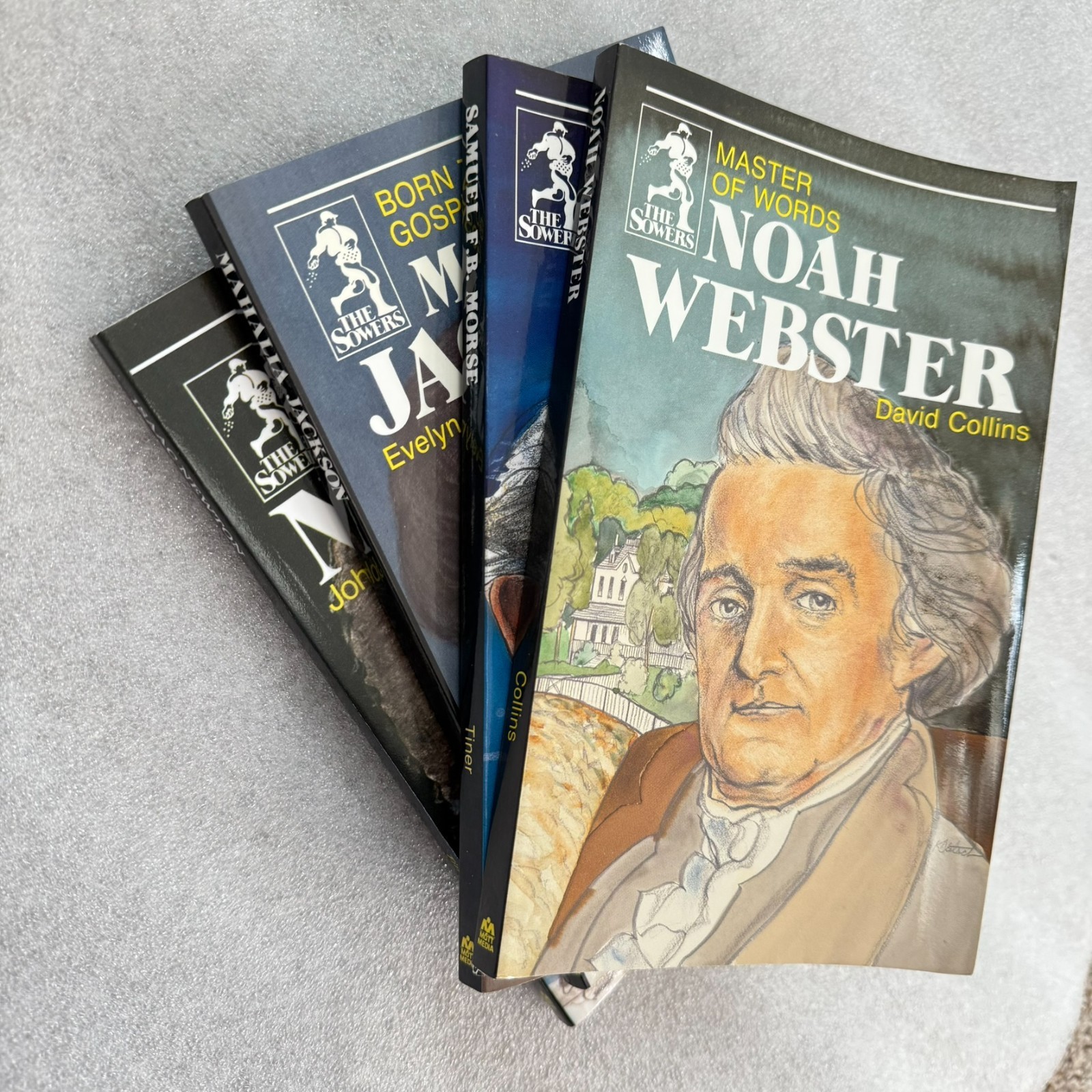 HOMESCHOOL Sowers Book Lot 4 Christian Biography Webster-Morse-Jackson-Newton