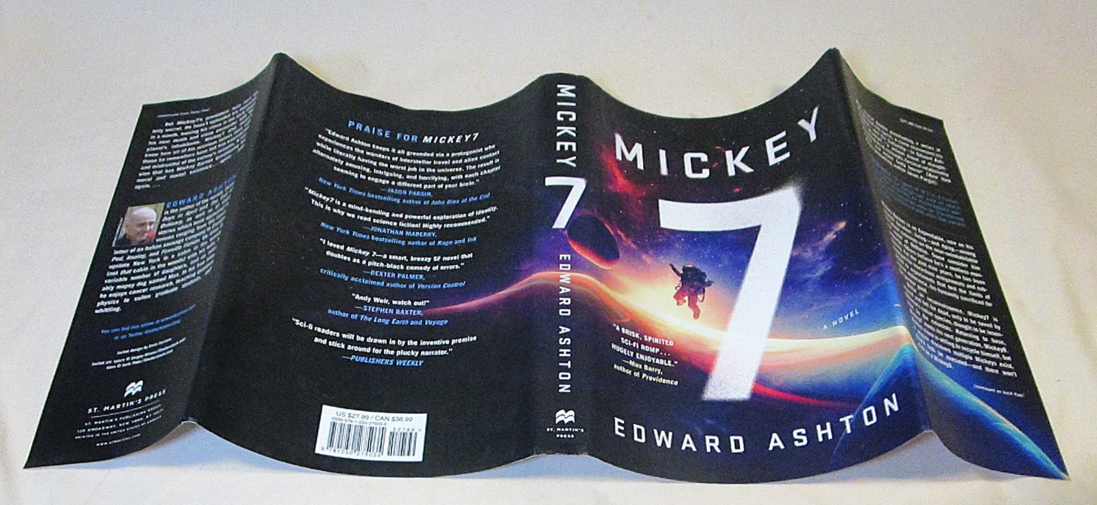 SIGNED Mickey 7 by Edward Ashton First Edition with Drawing 2022
